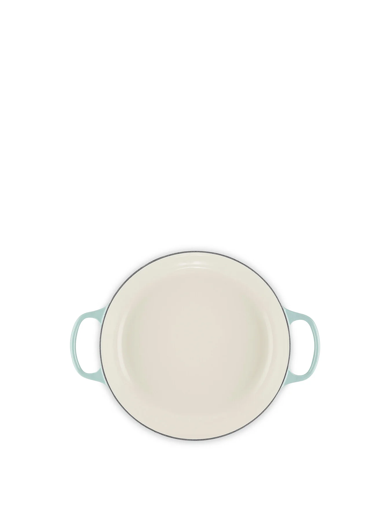 Cast Iron Shallow Casserole Sea Salt 30cm - Image 5
