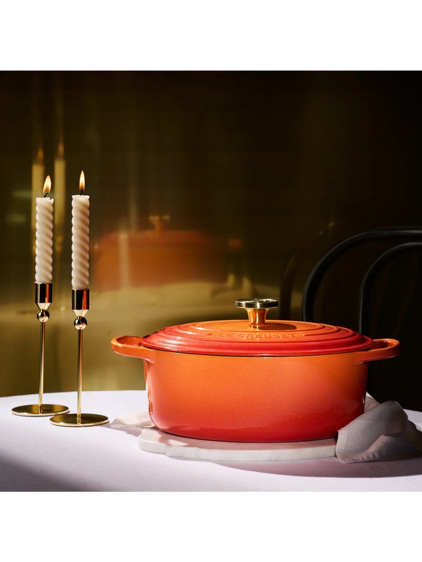 Signature Oval Casserole Oven Flamme Dorée - Image 3