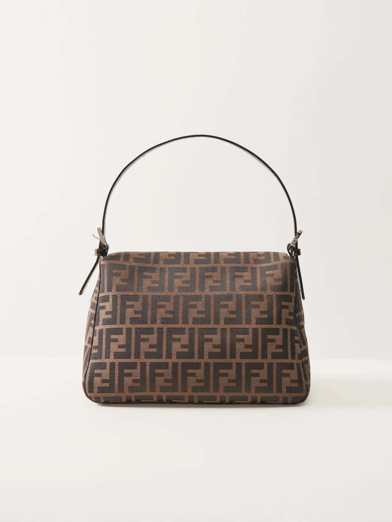 Vintage Fendi Zucca Mamma Bag Brown - Image 3