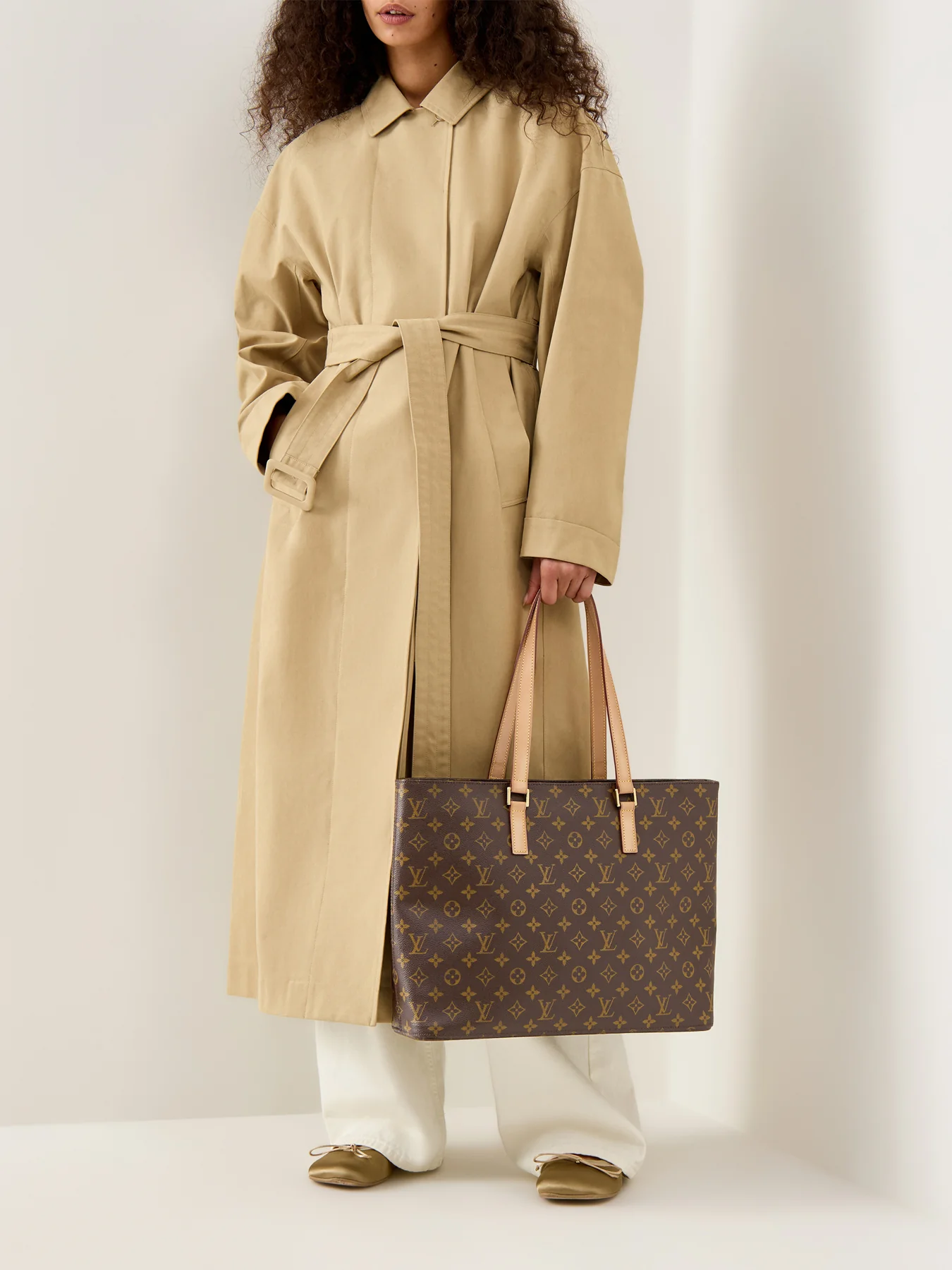 Vintage Louis Vuitton Luco Tote Monogram Brown - Image 2