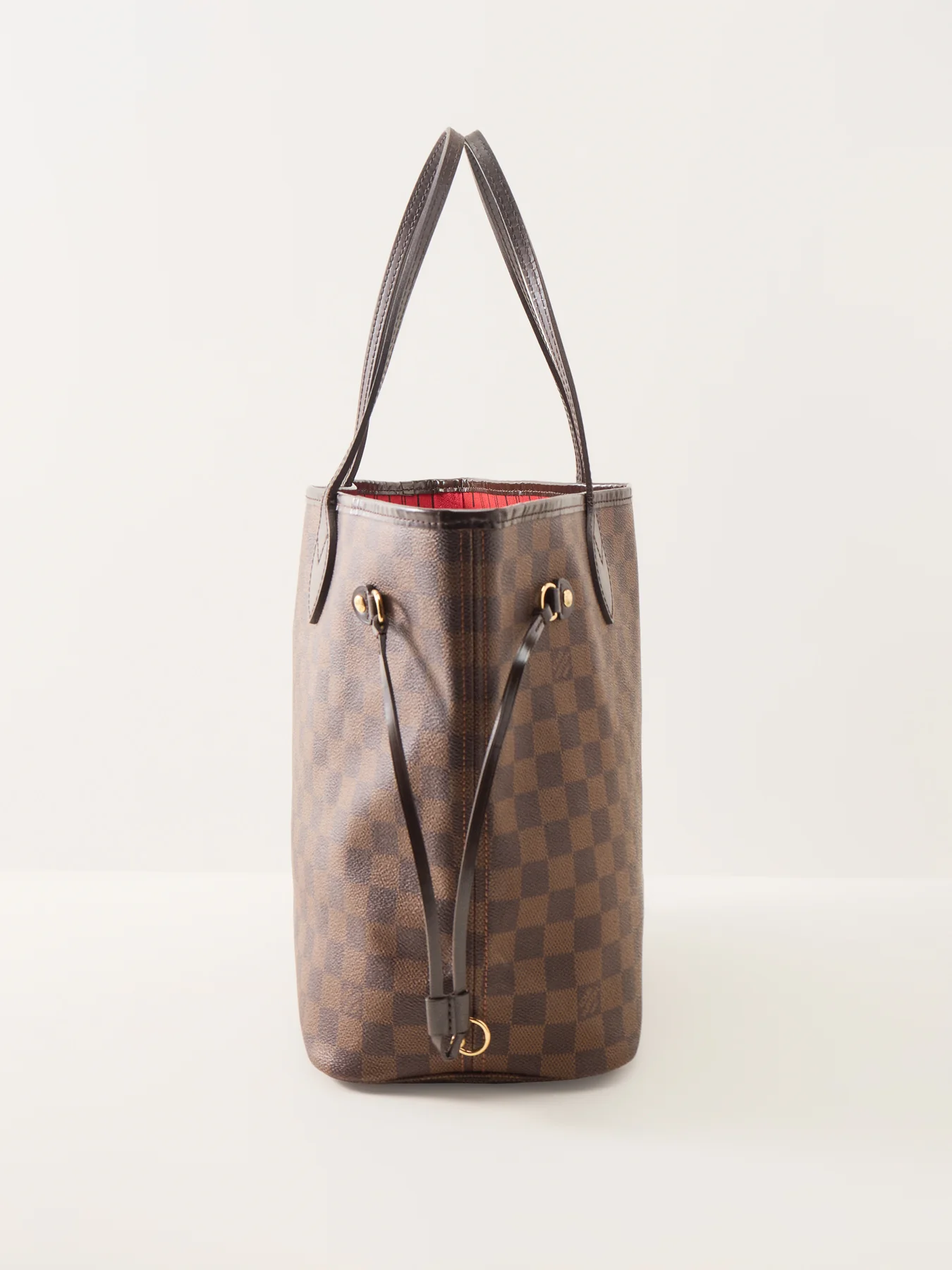 Vintage Louis Vuitton Neverfull MM Damier Ebene Brown - Image 4