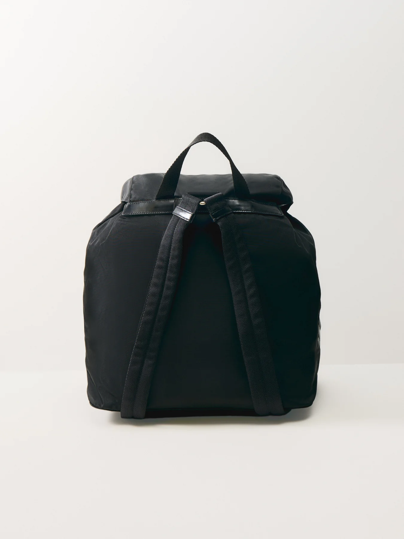 Vintage Prada Tessuto Nylon Backpack Black - Image 3