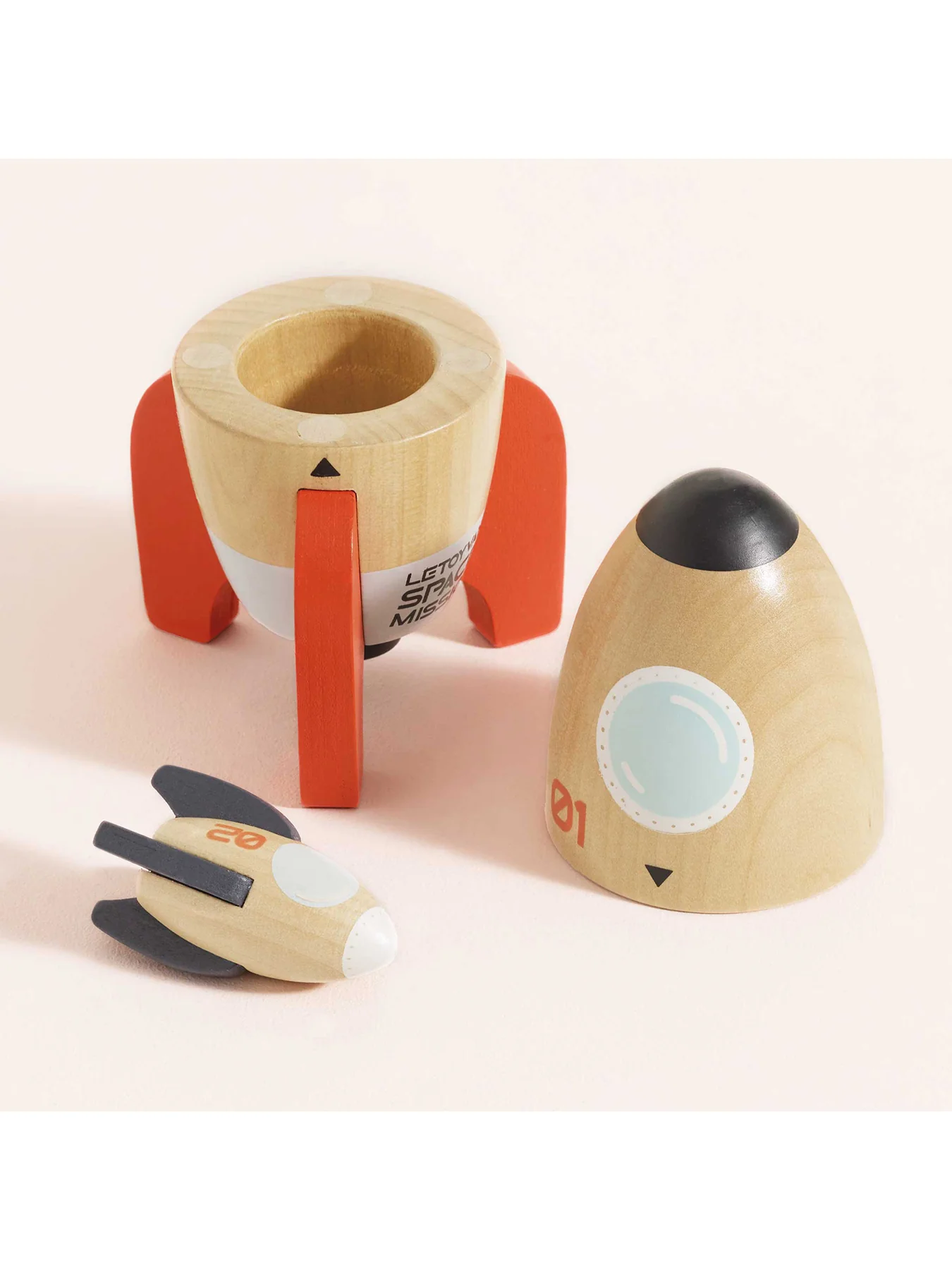 Magnetic Space Rocket Duo Toy Set - Image 2