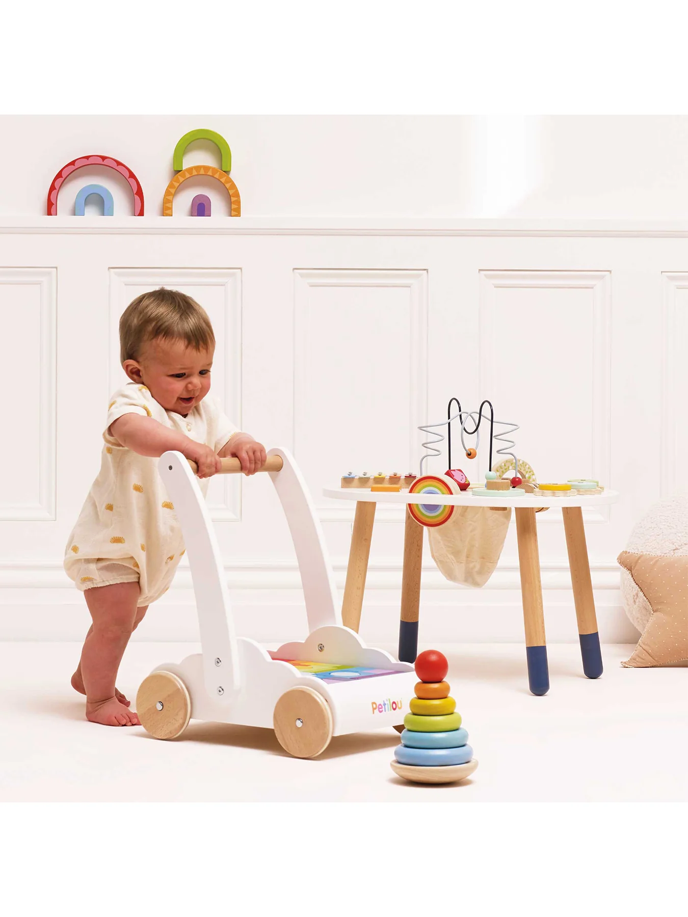 Wooden Rainbow Baby Walker - Image 2