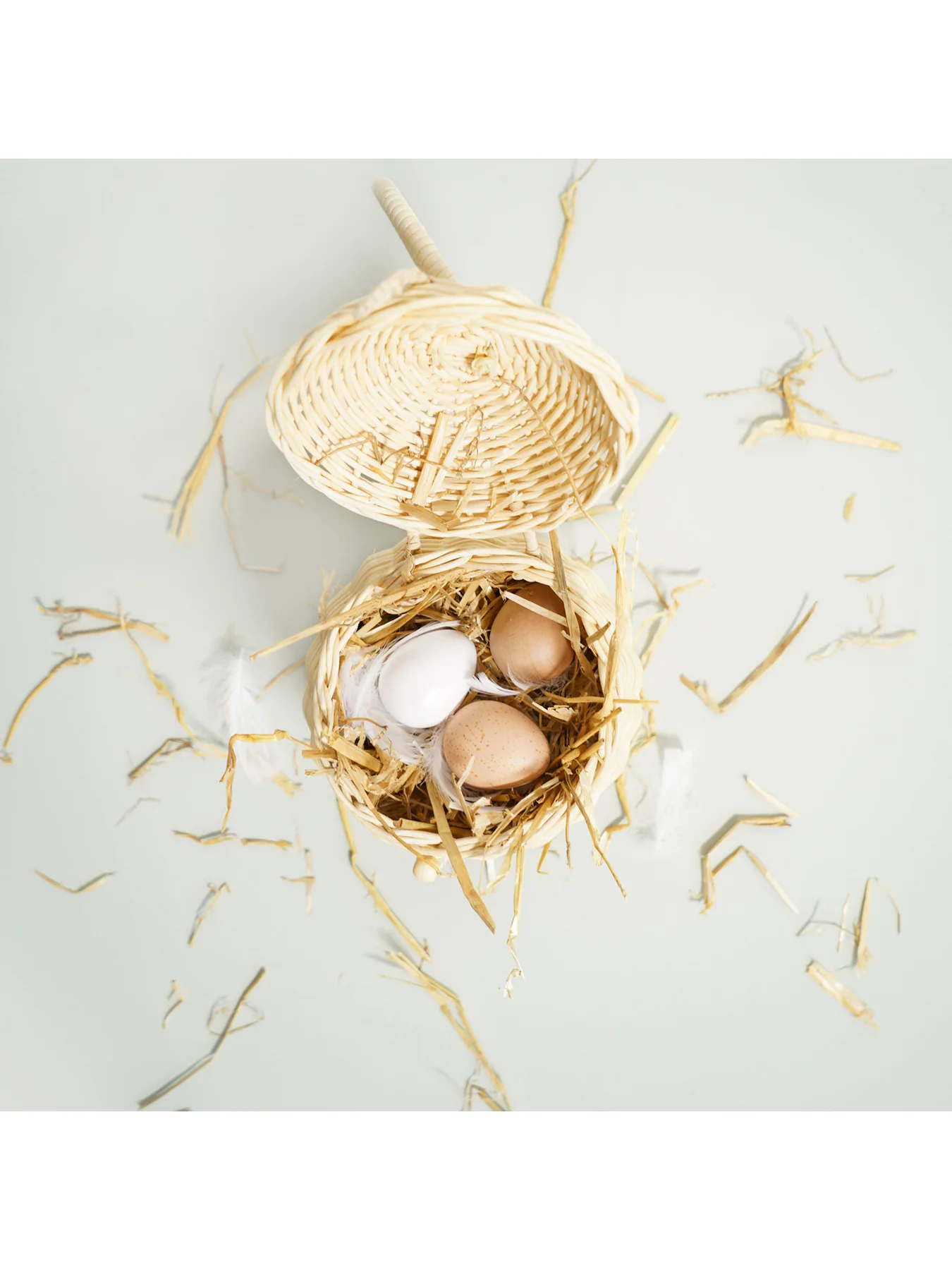 Wooden Food Crate Eggs Toy Set - Image 2