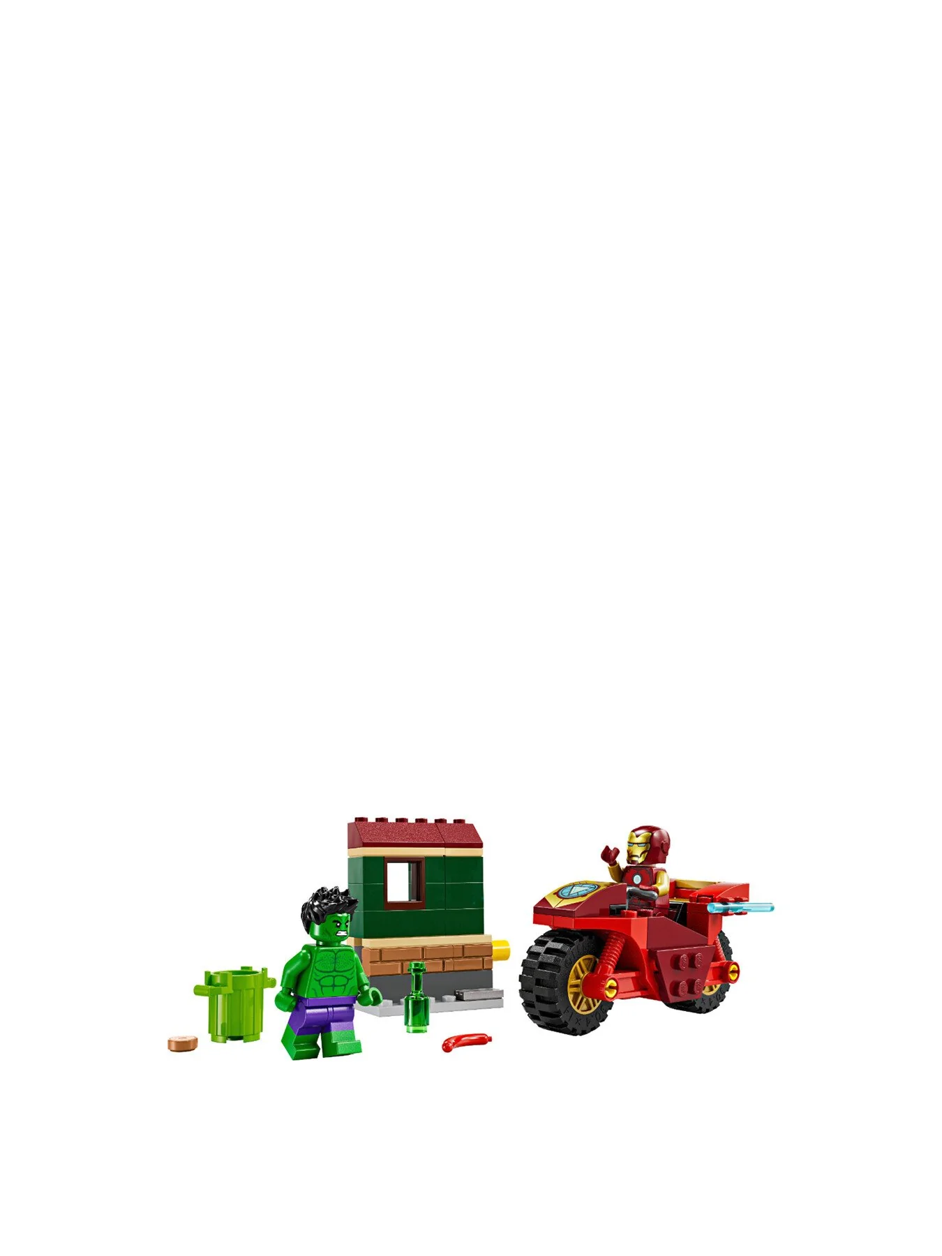 Iron Man with Bike and The Hulk 76287 - Image 3