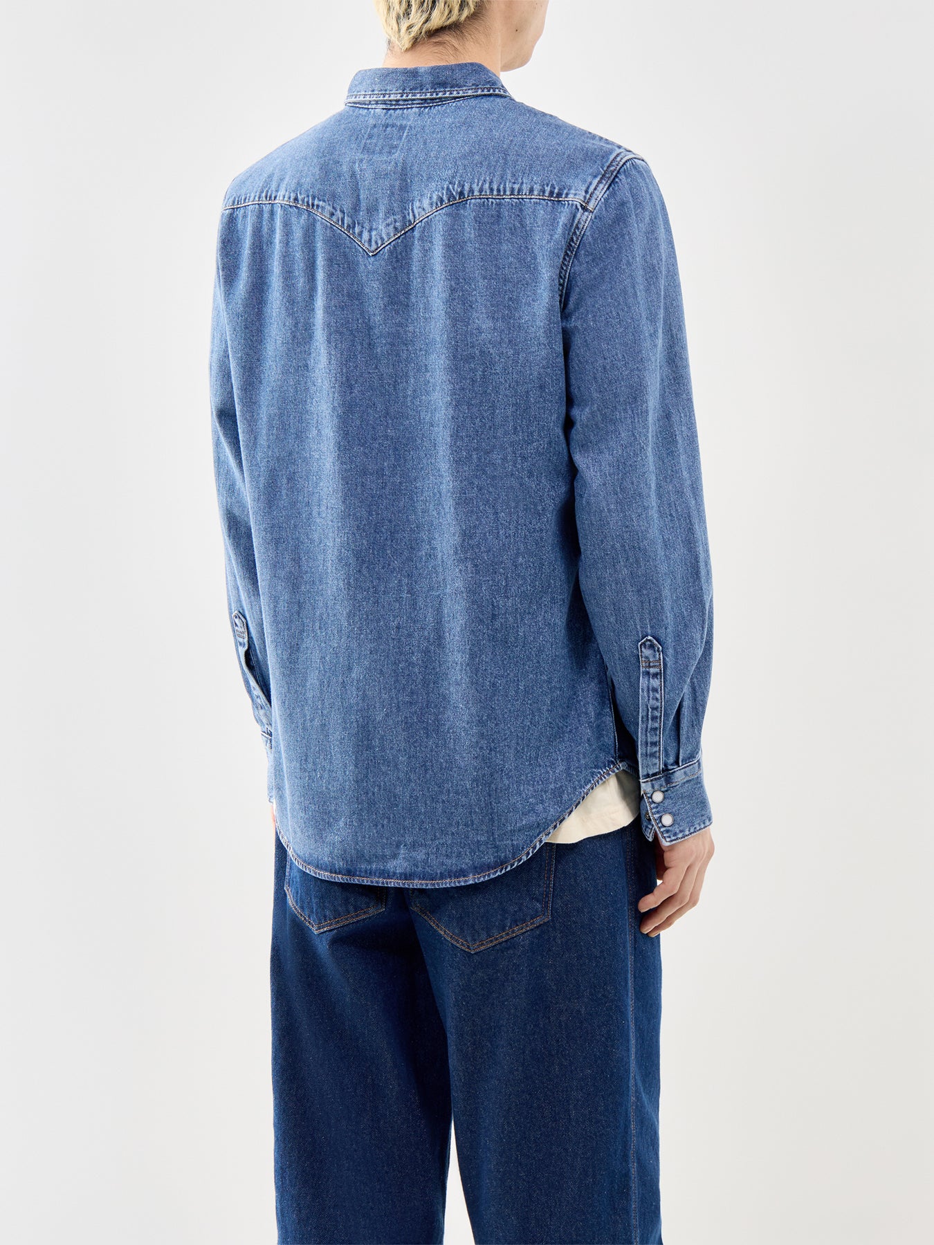 Barstow Western Shirt Blue - Image 5