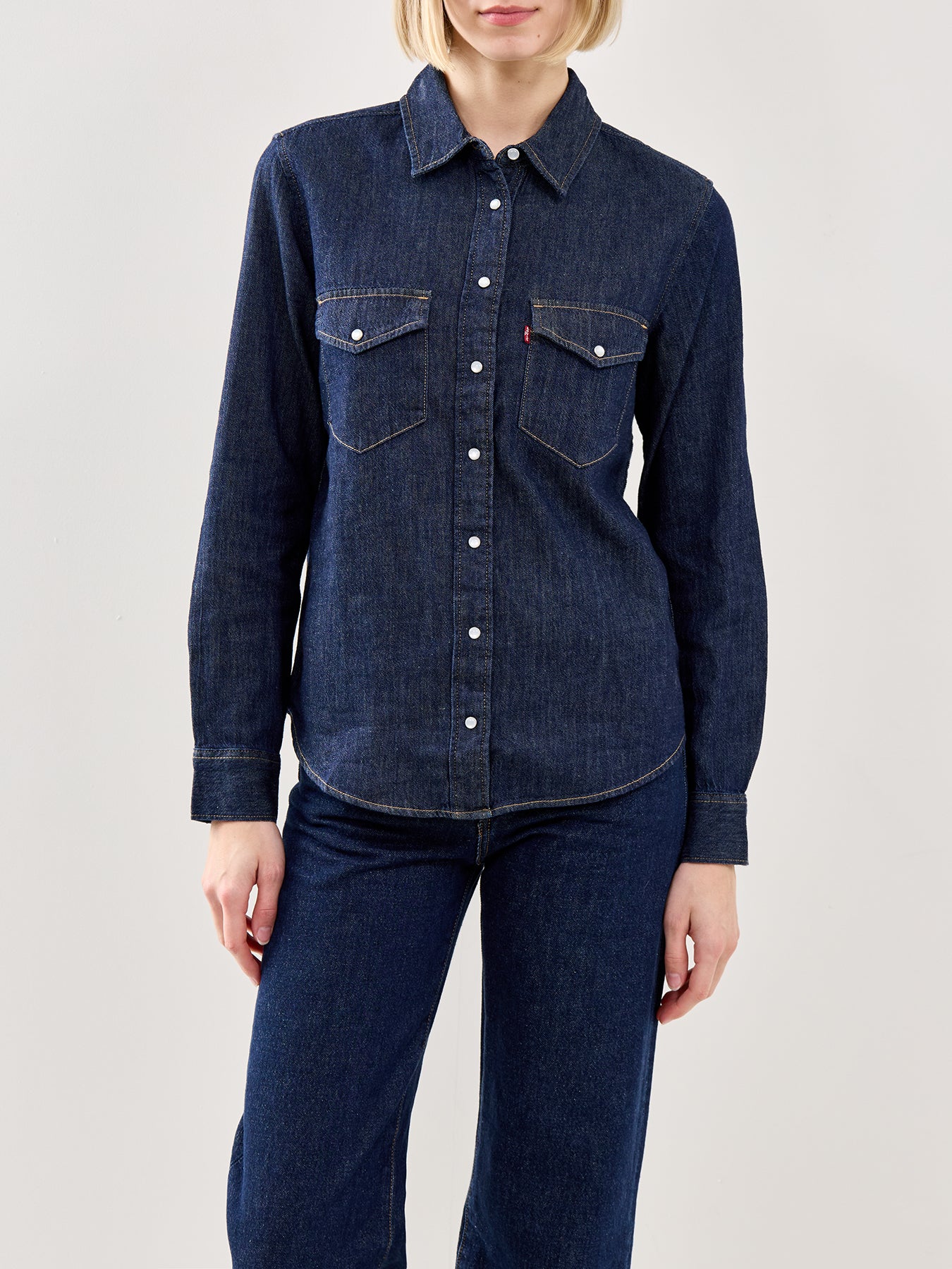 Iconic Western Shirt Blue - Image 4