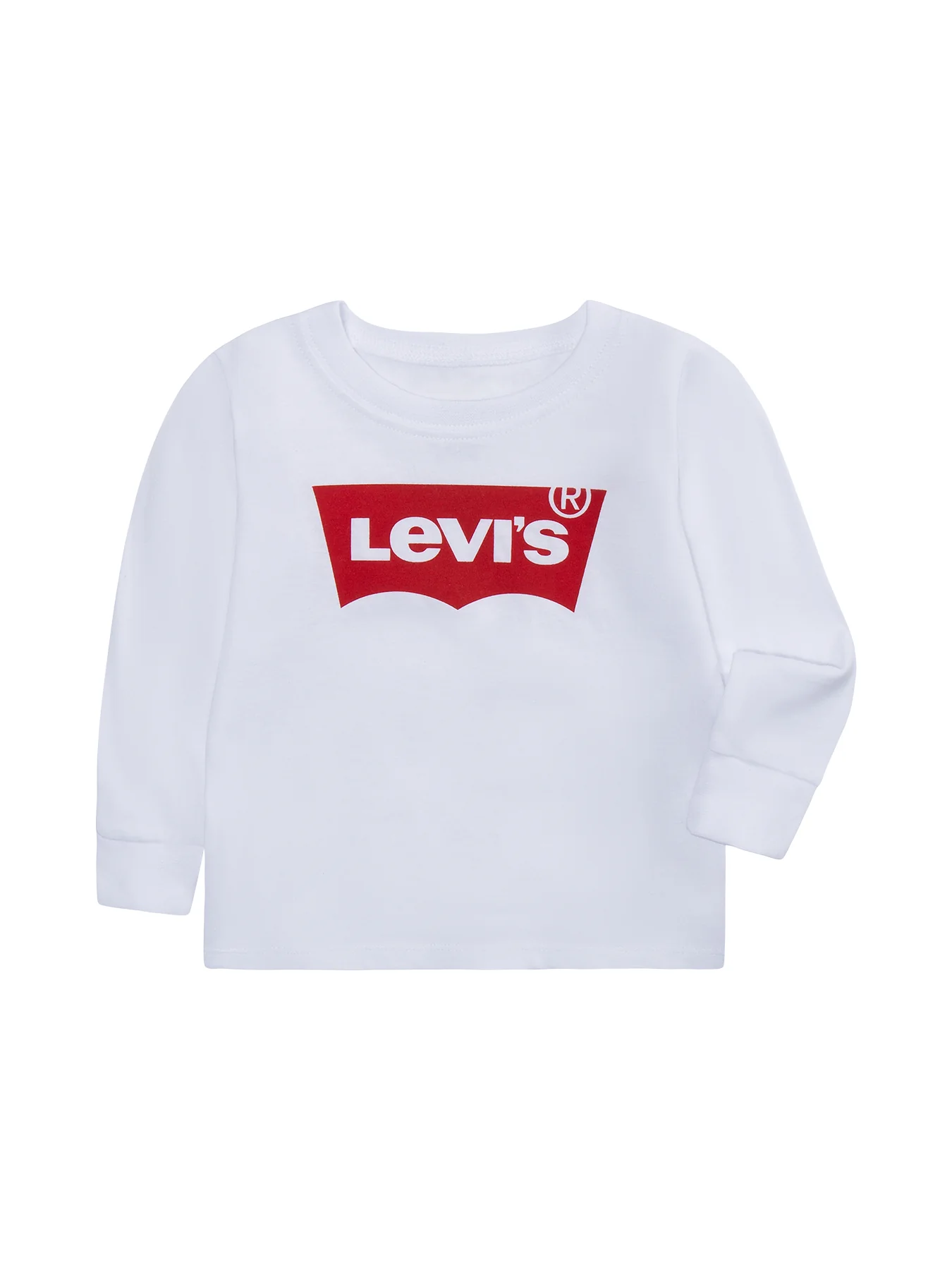 Long Sleeves Batwing Tee White