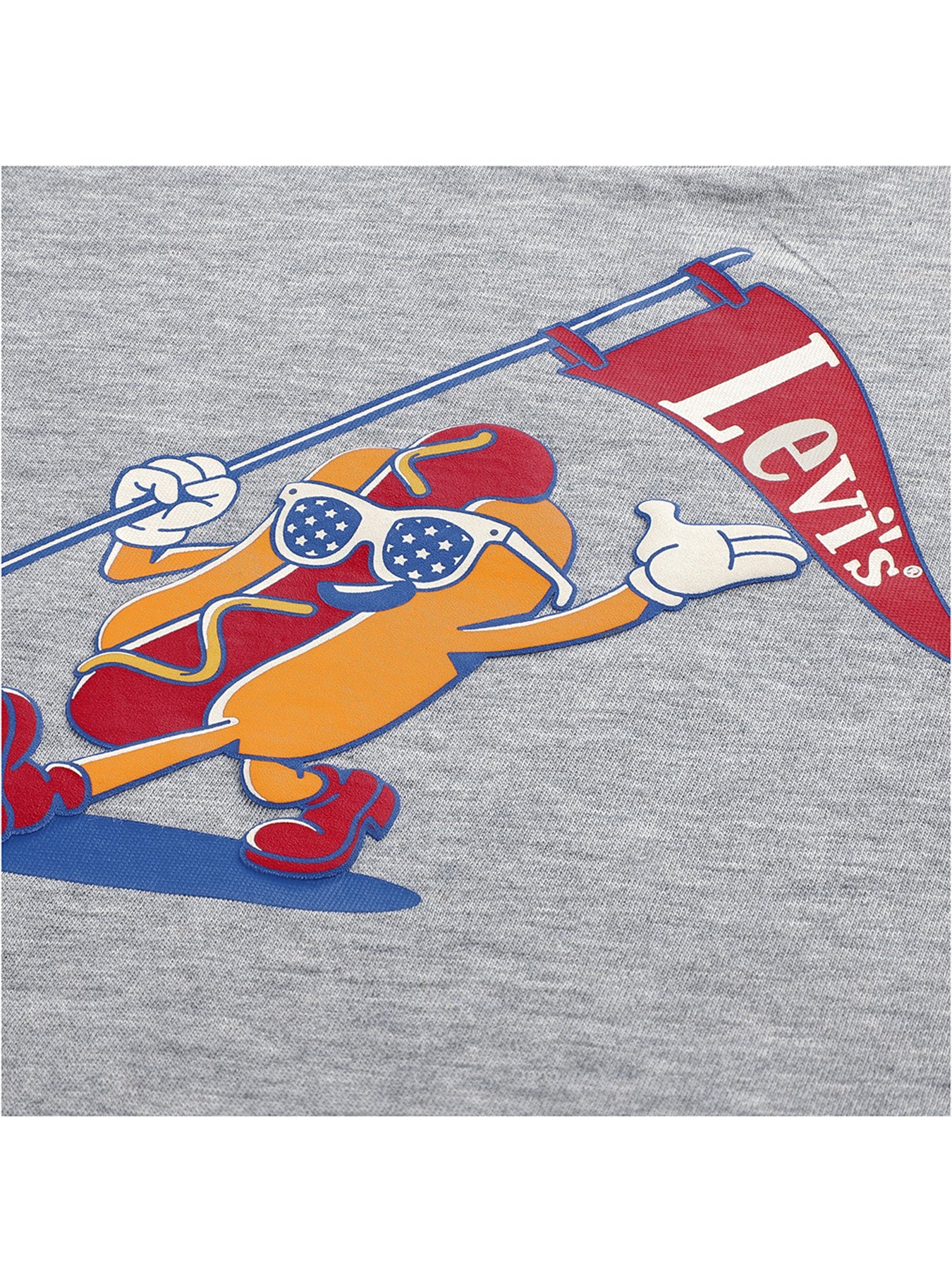 Baby Hot Dog Graphic T-Shirt Grey - Image 3