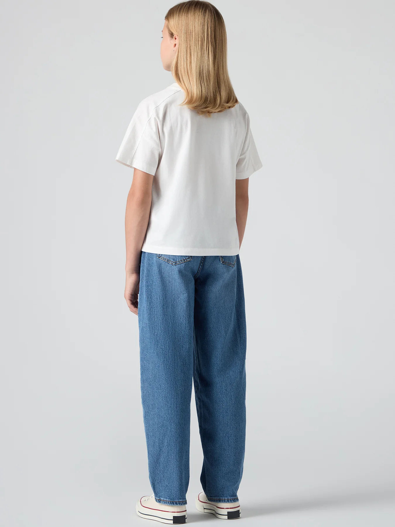 Kids' Baggy Barrel Jeans Blue - Image 3