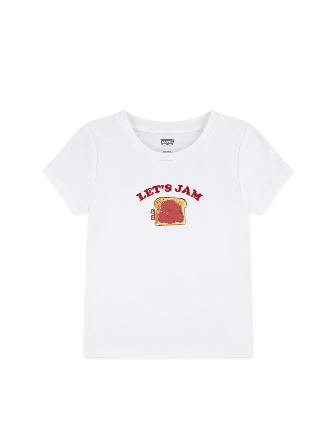 Kids' Rib Graphic T-Shirt White