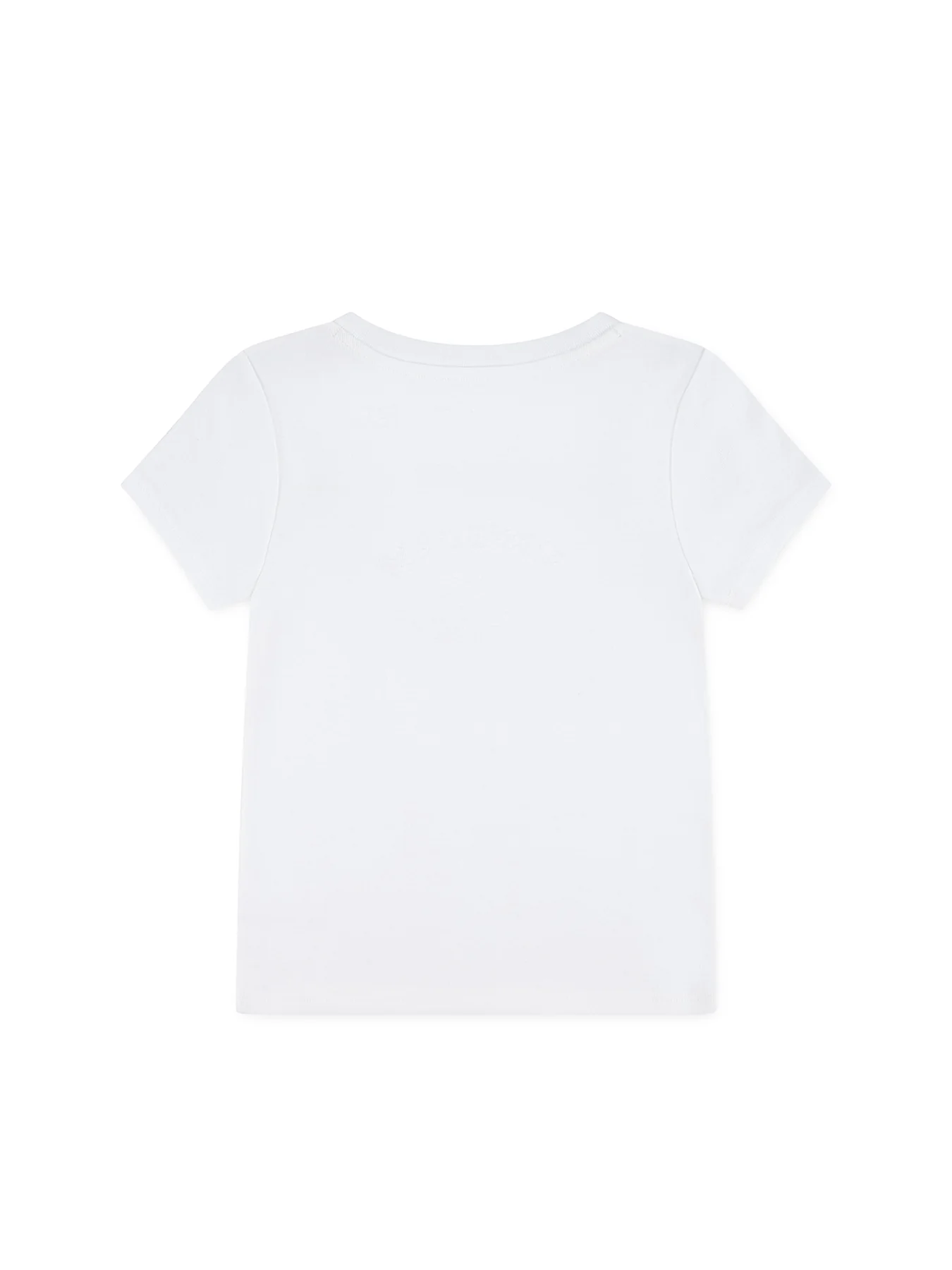 Kids' Rib Graphic T-Shirt White - Image 2