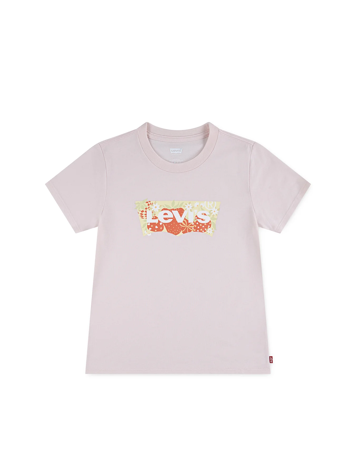 Kids' Strawberry Batwing T-Shirt Pink
