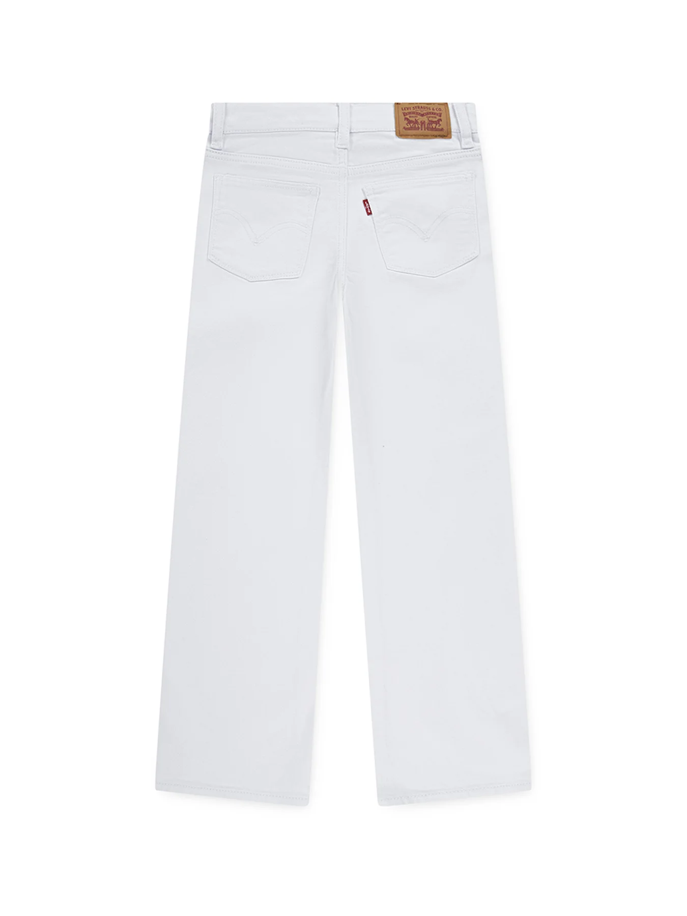 Kids' Wide Leg Jeans White - Image 2