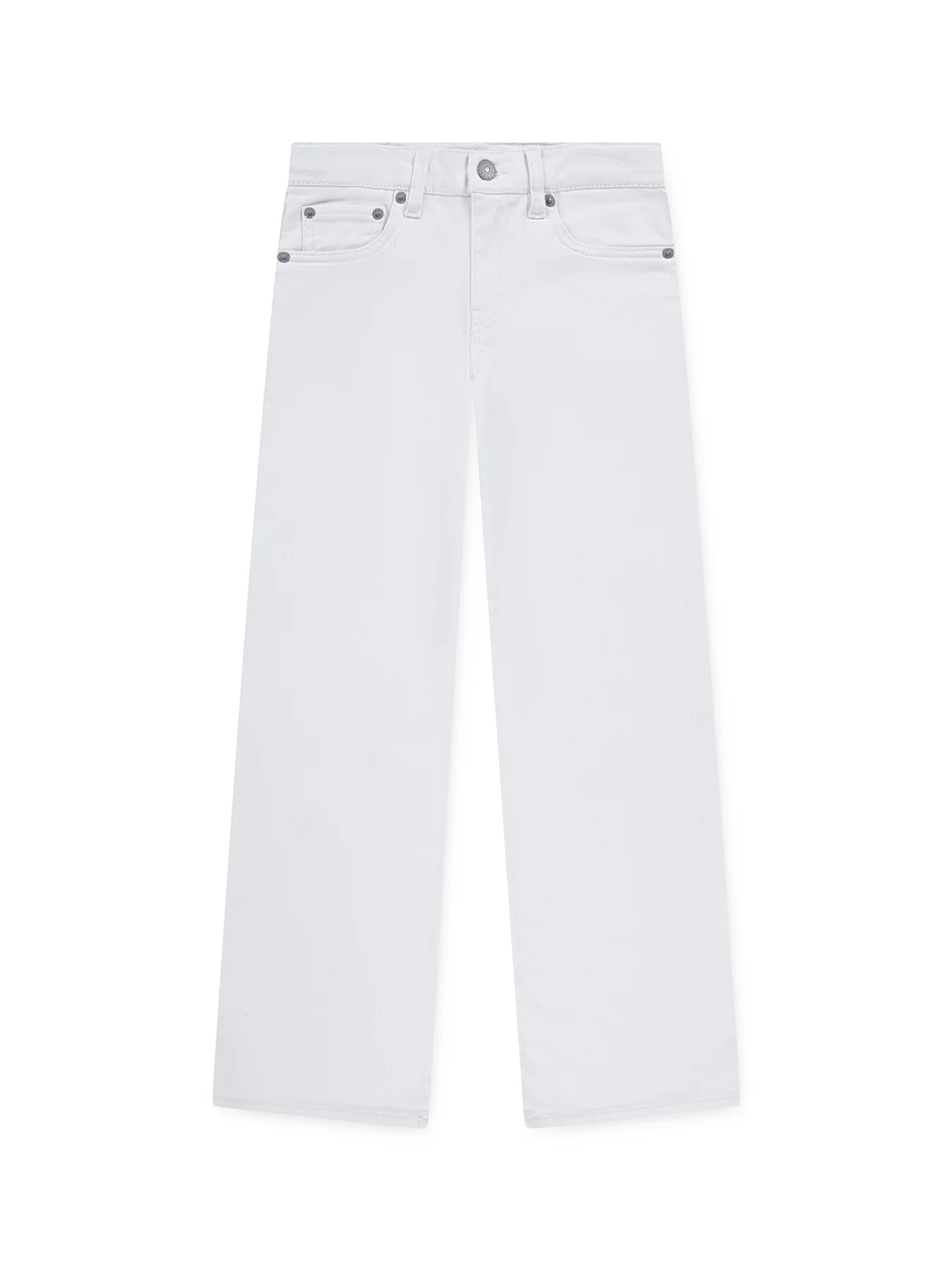 Kids’ Wide Leg Jeans White