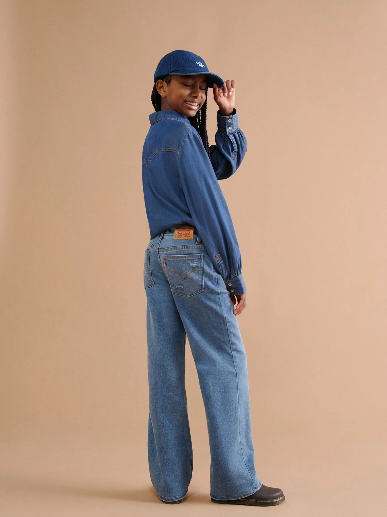 Girls’ Wide Leg Jeans - Image 2
