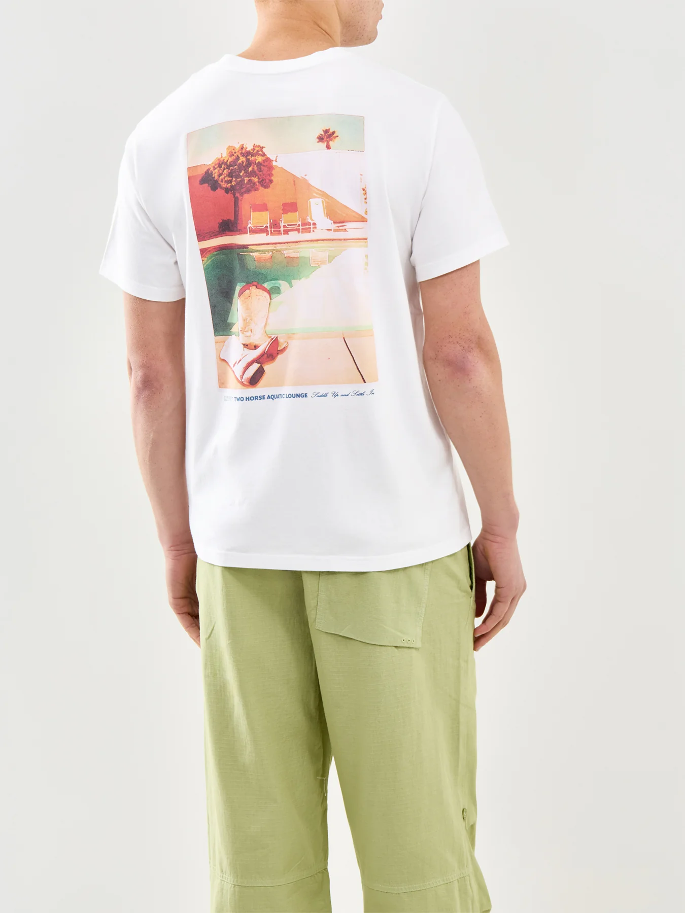Relaxed Fit Graphic T-Shirt White - Image 2