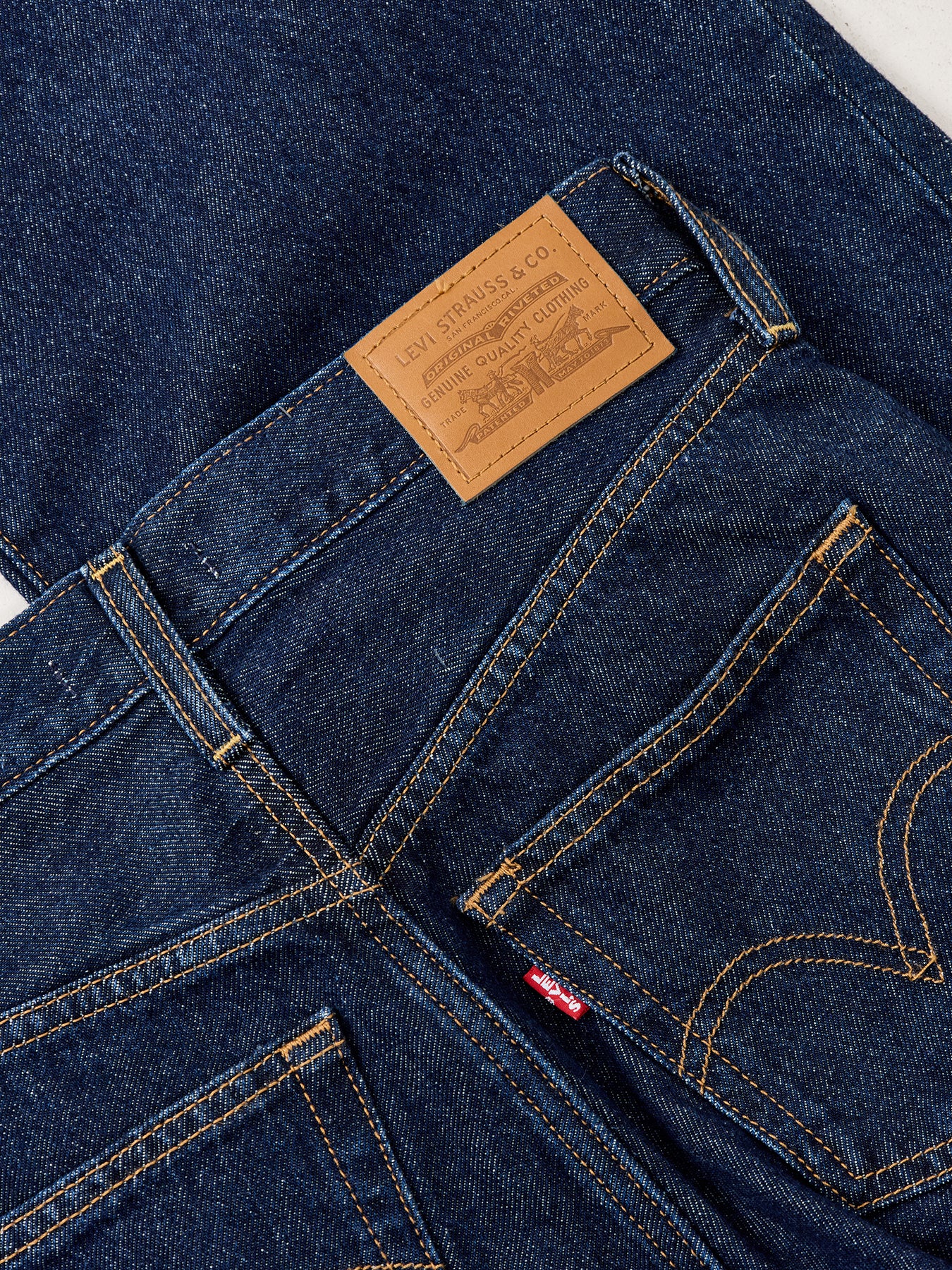 Ribcage Wide Leg Jeans Dark Indigo - Image 3
