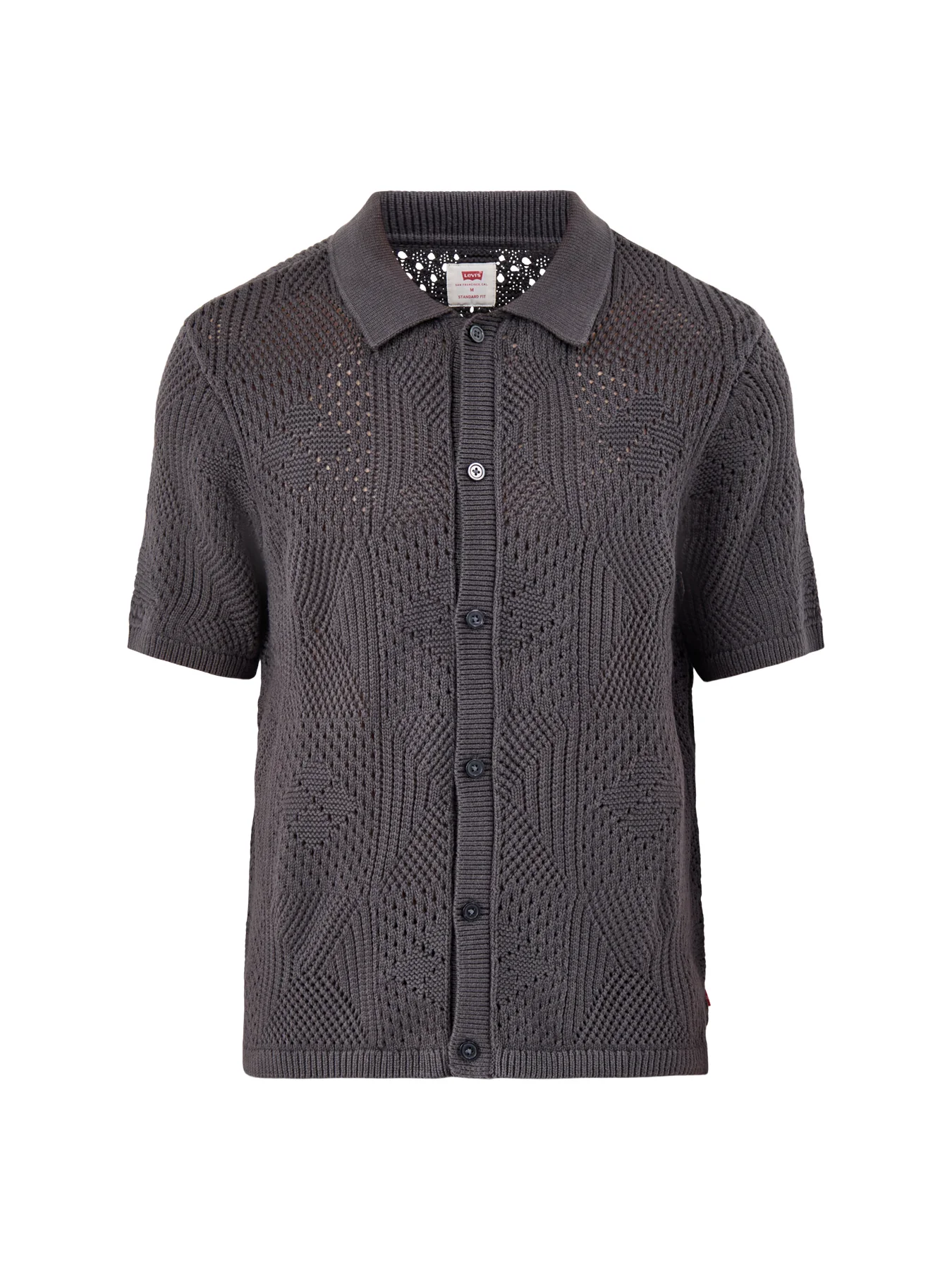 Sweater Camp Short Sleeve Shirt Black