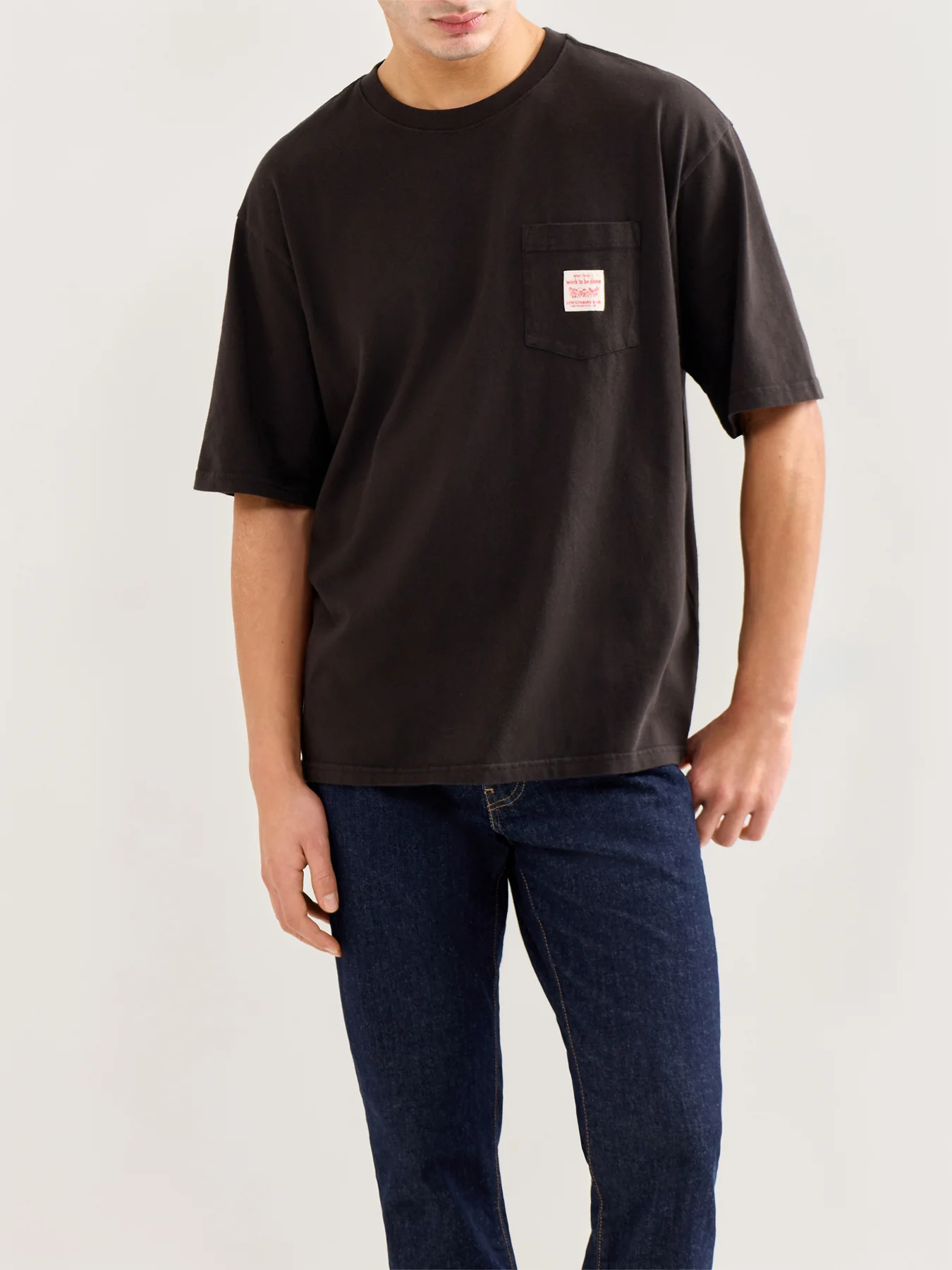 Workwear Short Sleeve Tee Black - Image 4