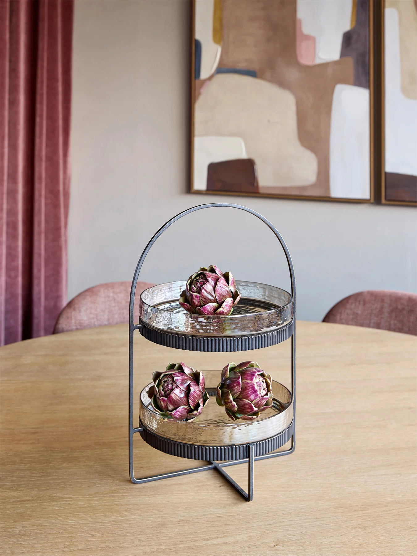 Beresford Glass Two Tier Cake Stand - Image 4