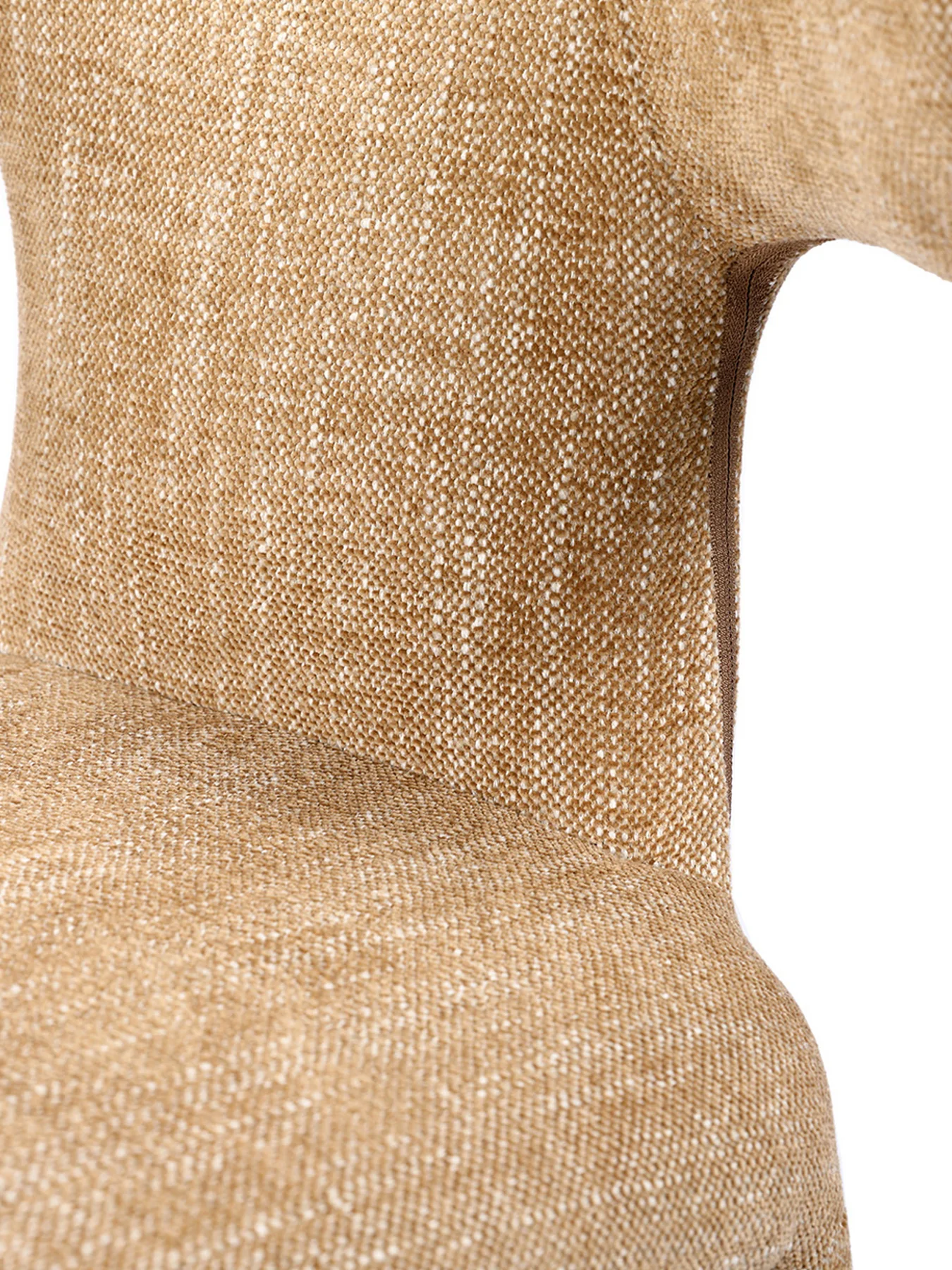 Pair of Milo Upholstered Dining Chairs in Wheat - Image 4
