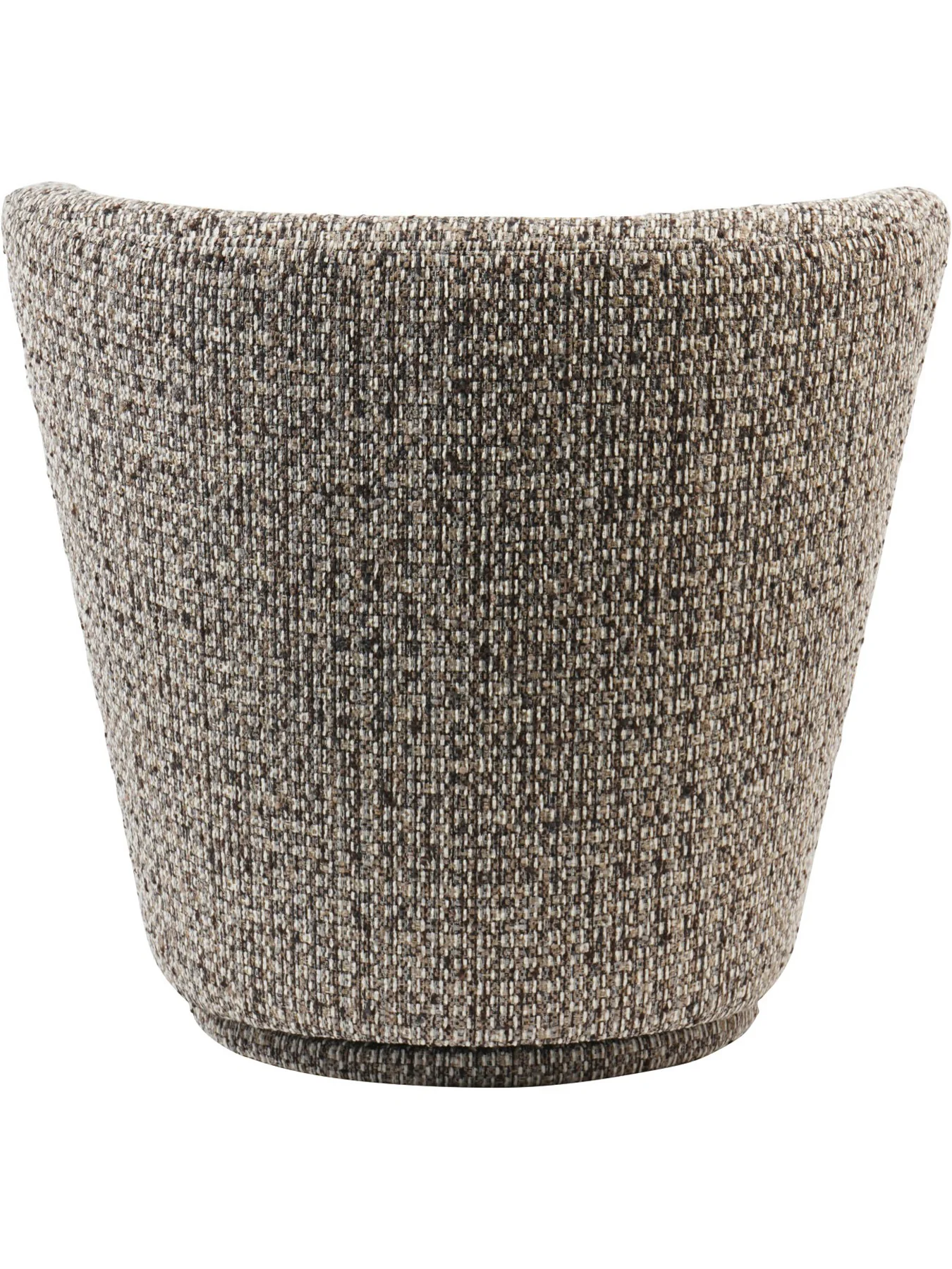 Roehampton Textured Slub Swivel Chair Mocha - Image 3