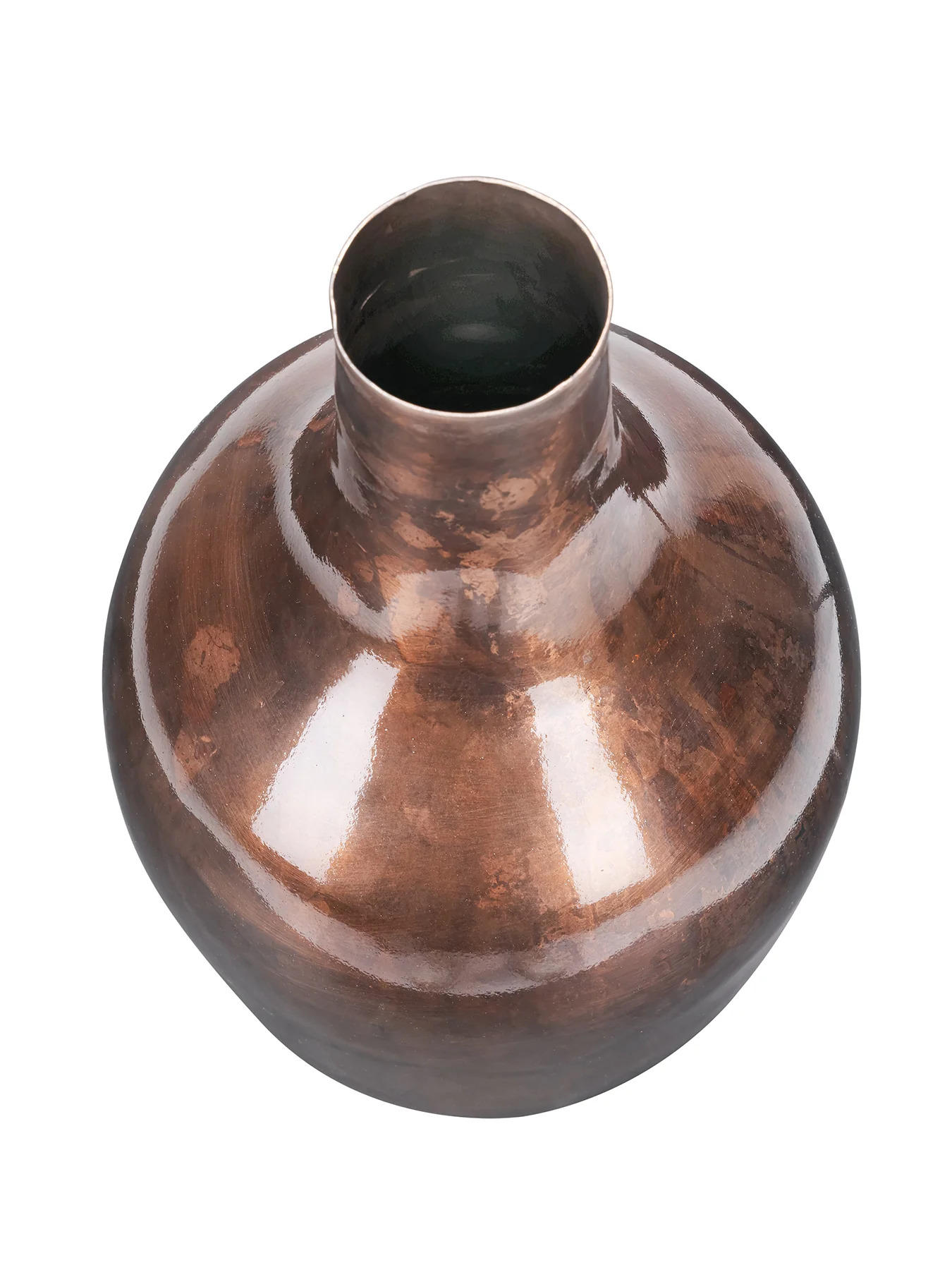 Tambora Copper Finish Vase Large Brown - Image 2