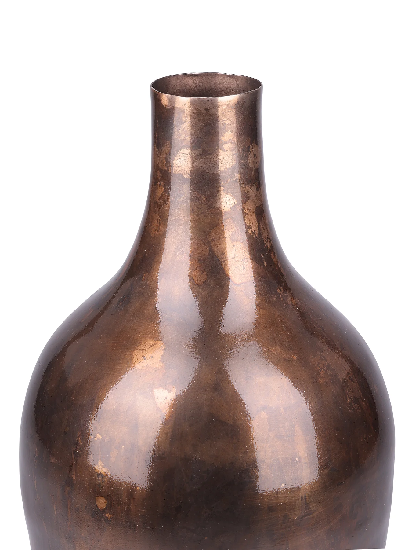 Tambora Copper Finish Vase Large Brown - Image 3