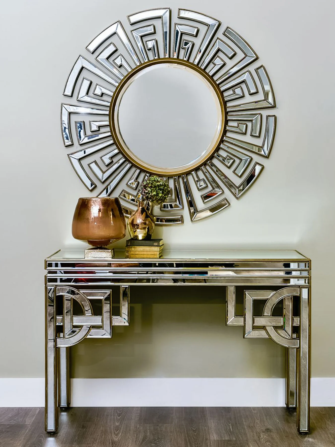 Claridge Deco Round Mirror Gold - Image 2