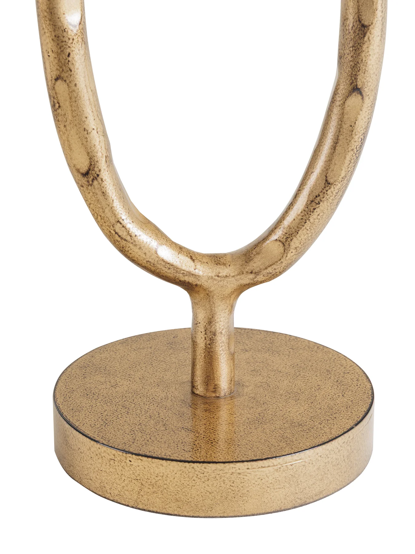 Ronde Table Lamp with Linen Shade Gold - Image 4