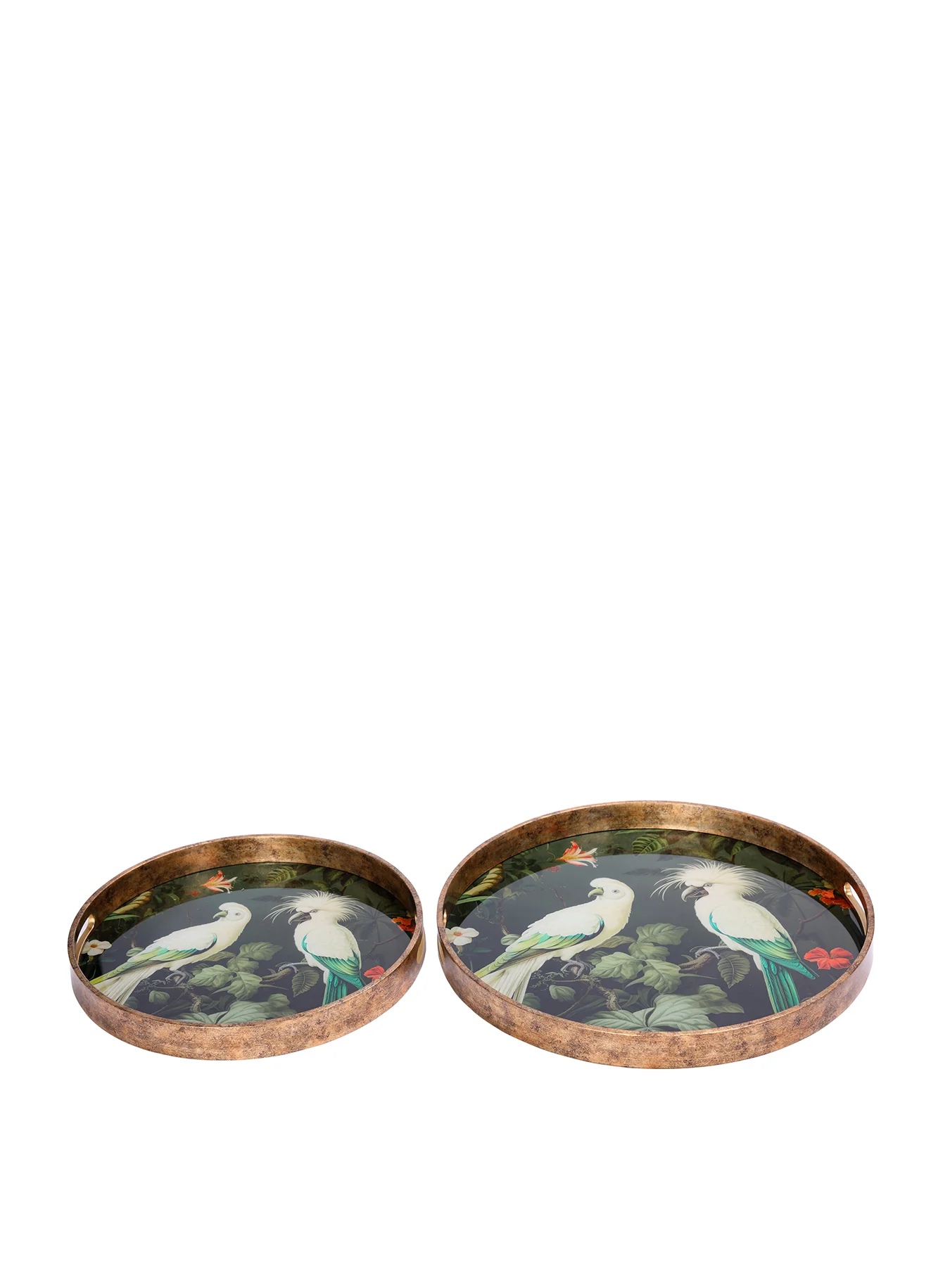 Tropical Birds Tray Set of 2 - Image 2