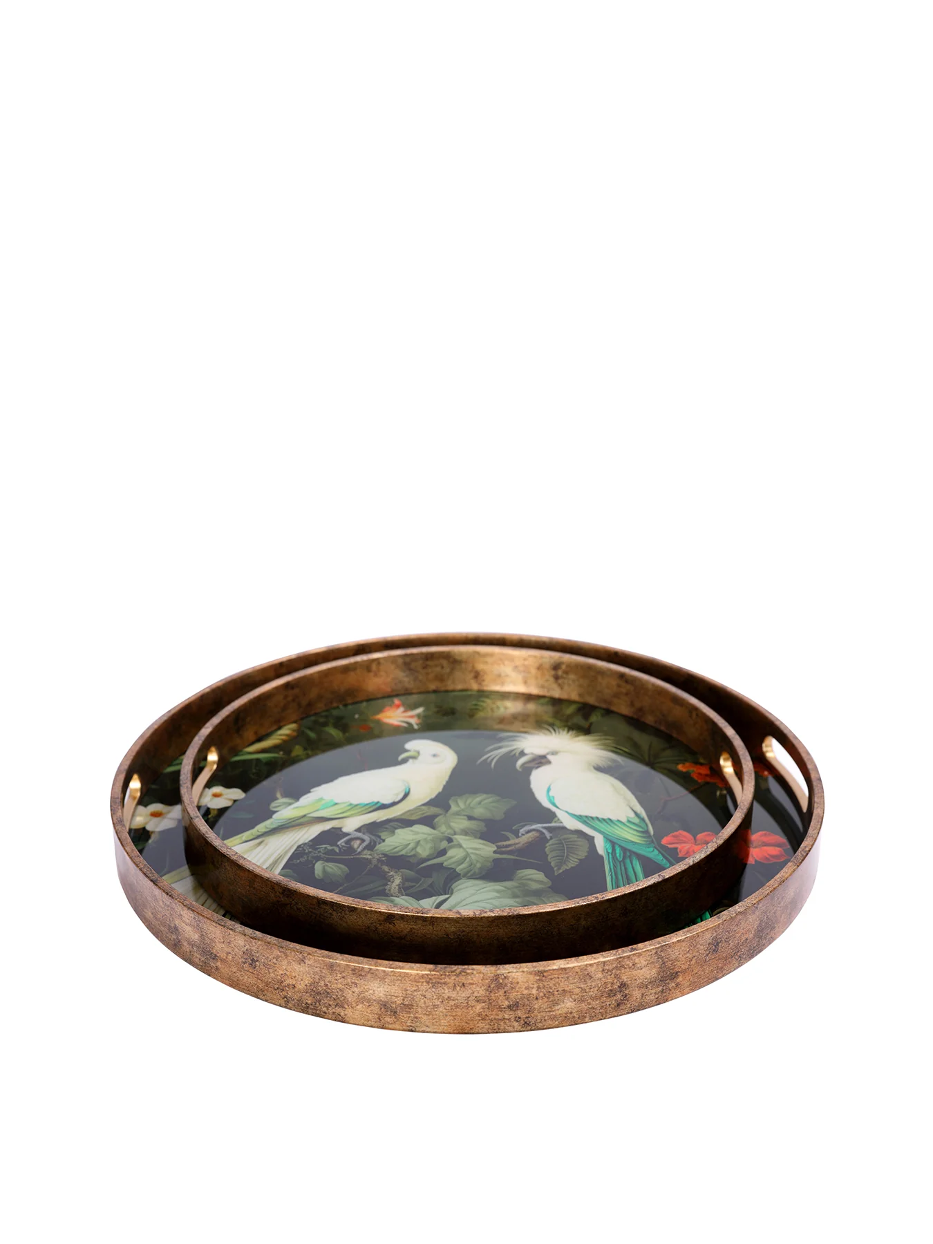 Tropical Birds Tray Set of 2 - Image 3