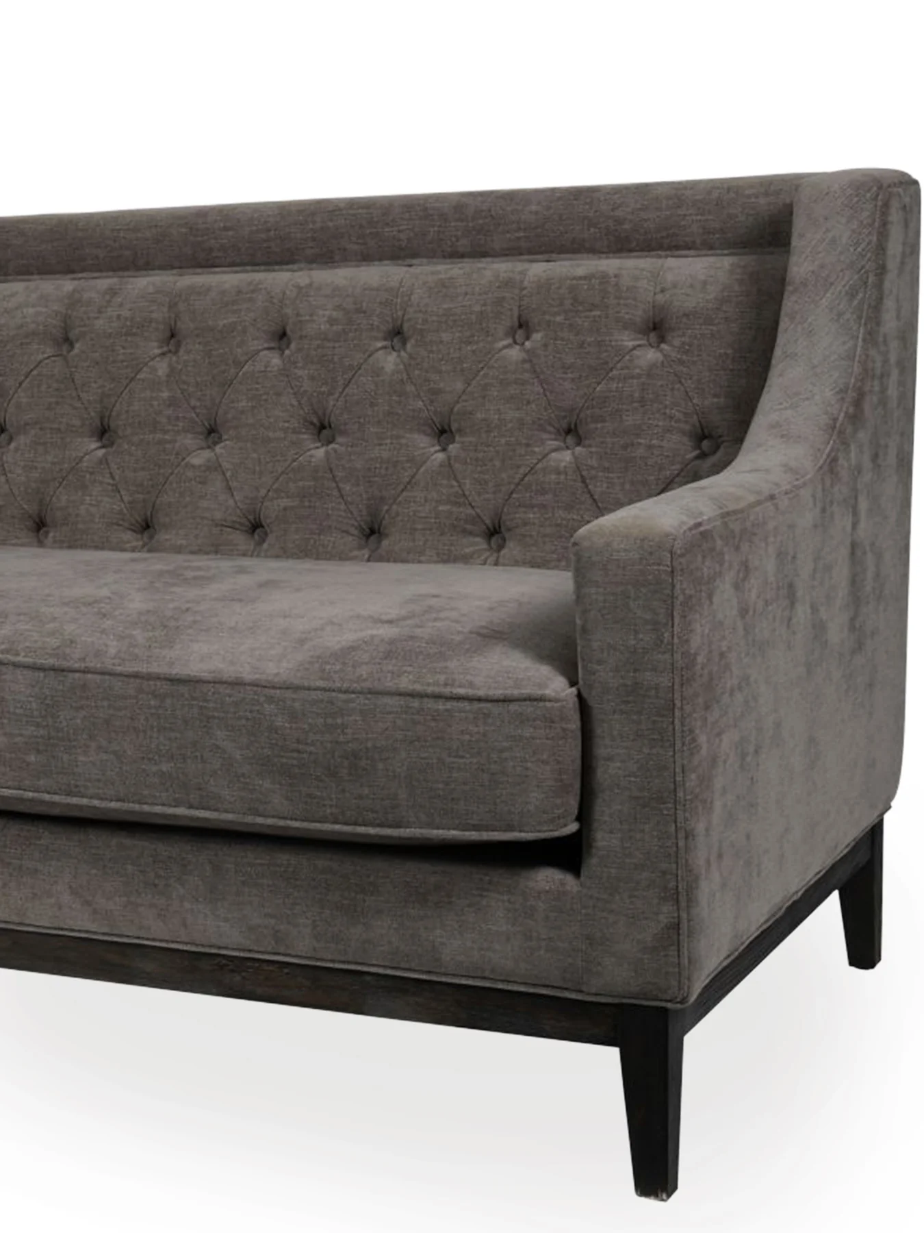 Theodore Buttoned Sofa Warm Grey 200cm - Image 4