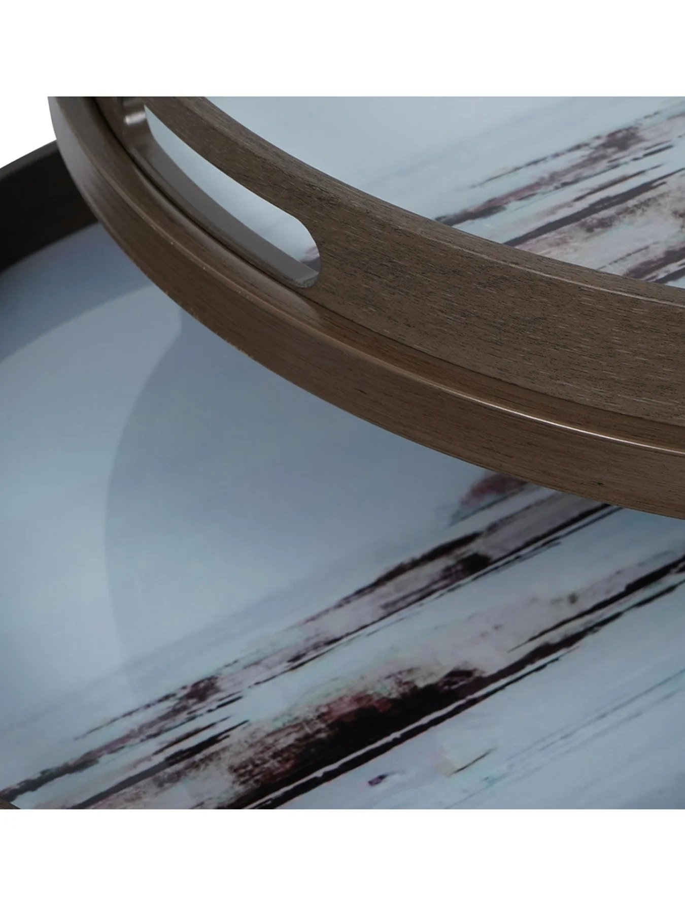 Blurred Seascape Side Tray Tables Multi - Image 4