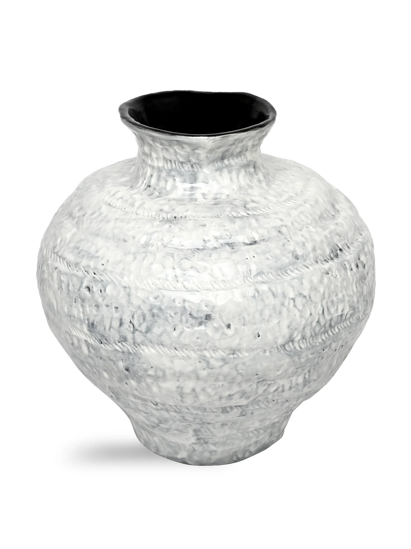 Lunel White Glazed Vase Large - Image 2