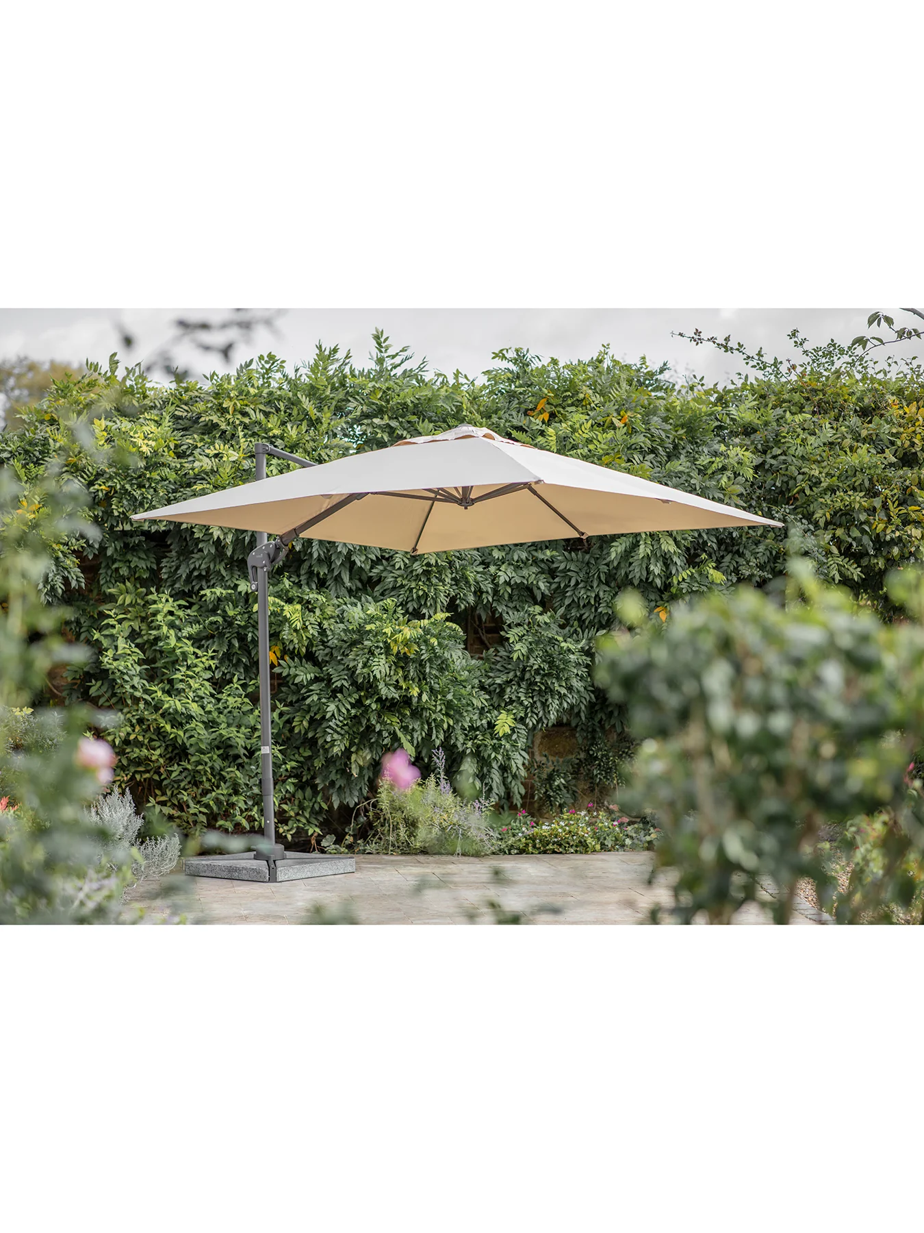 Lichfield Cantilever Garden Parasol Sand - Image 2