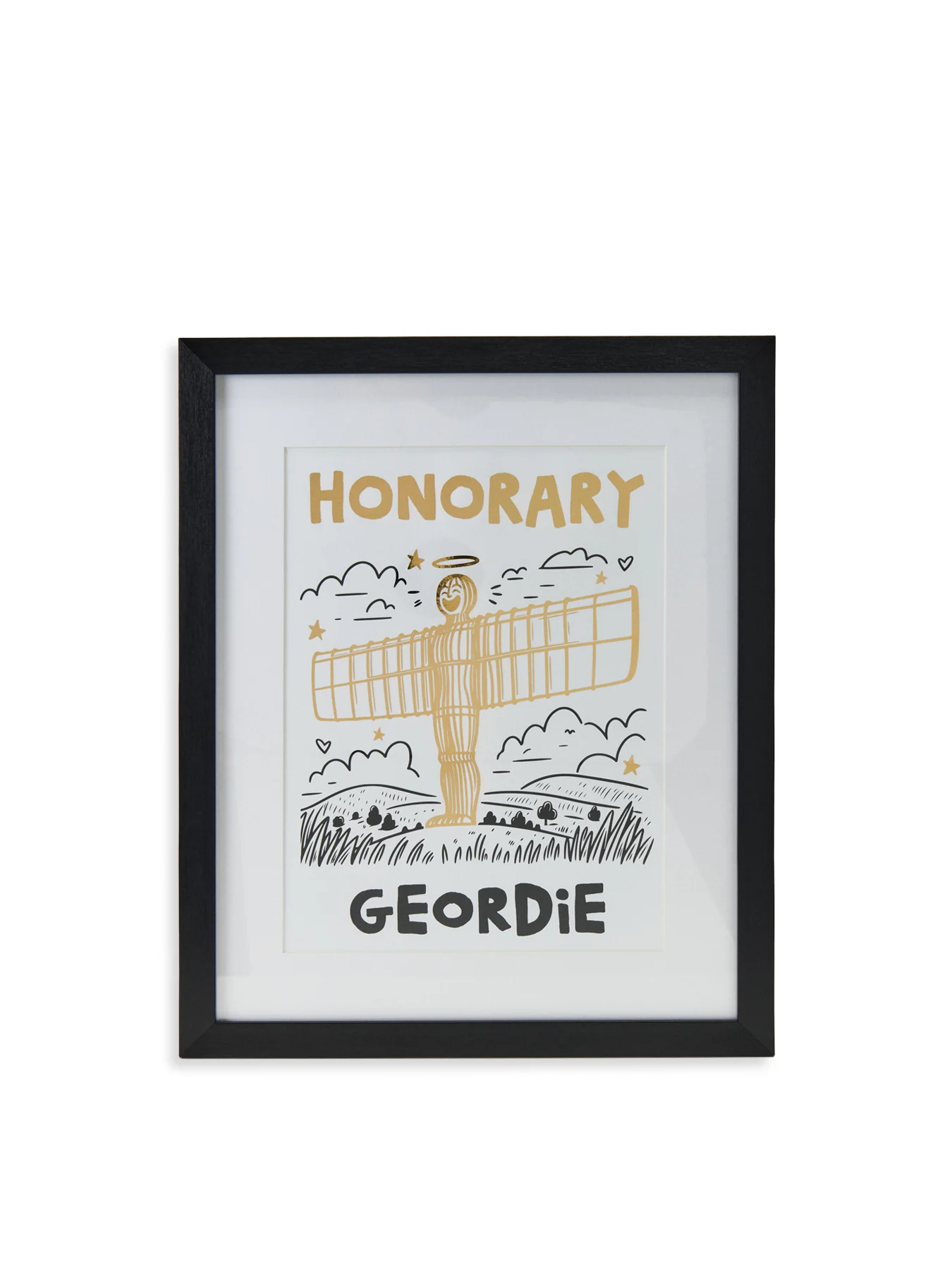 Gold Foil Framed Art Print