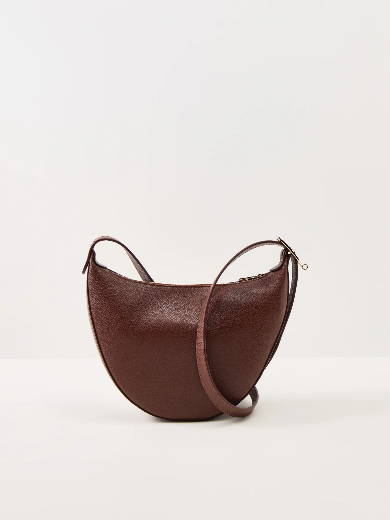 Le Foulonné Small Leather Crossbody Bag Coffee - Image 3