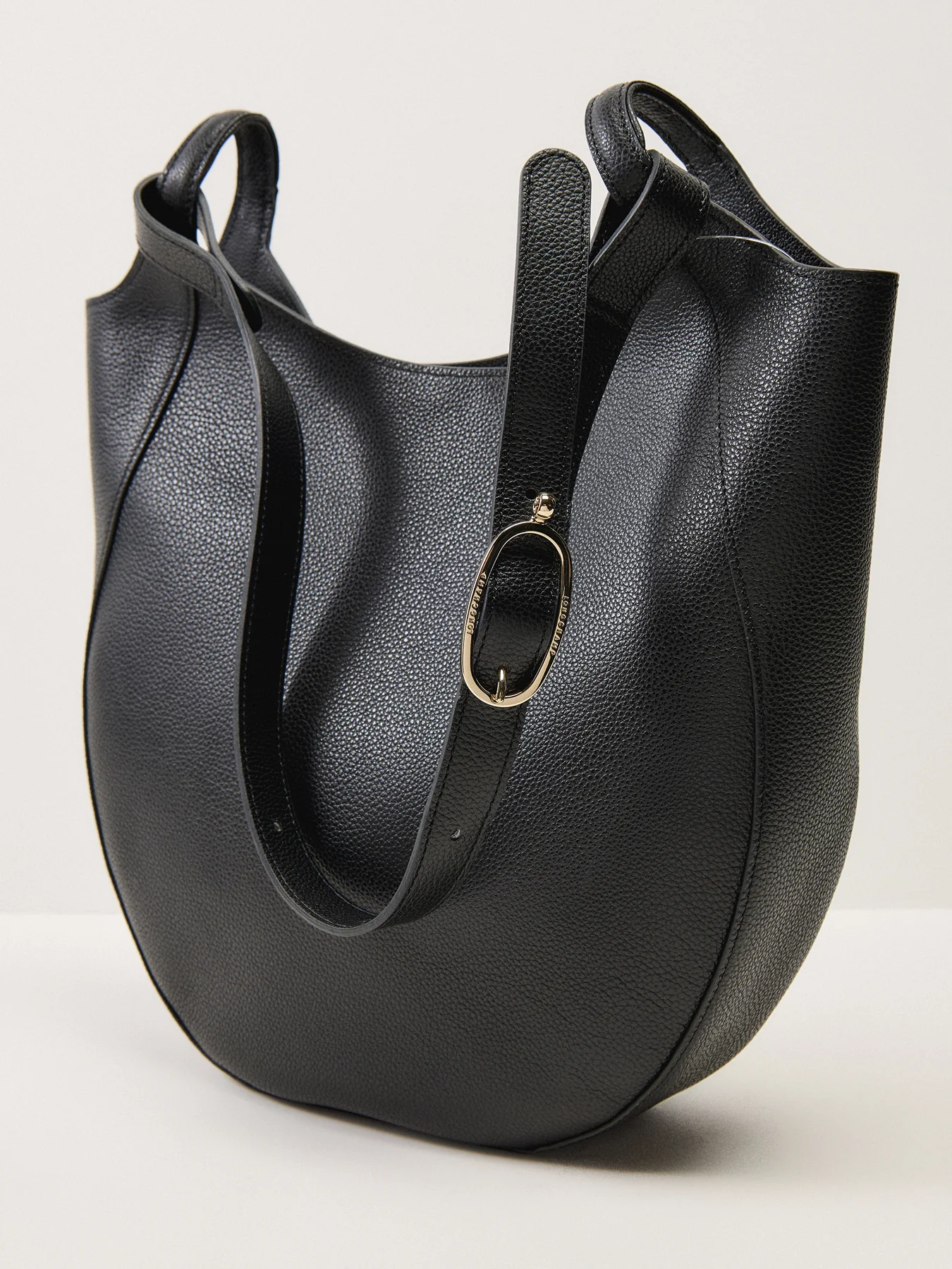 Le Foulonne Hobo Bag Large Black - Image 5