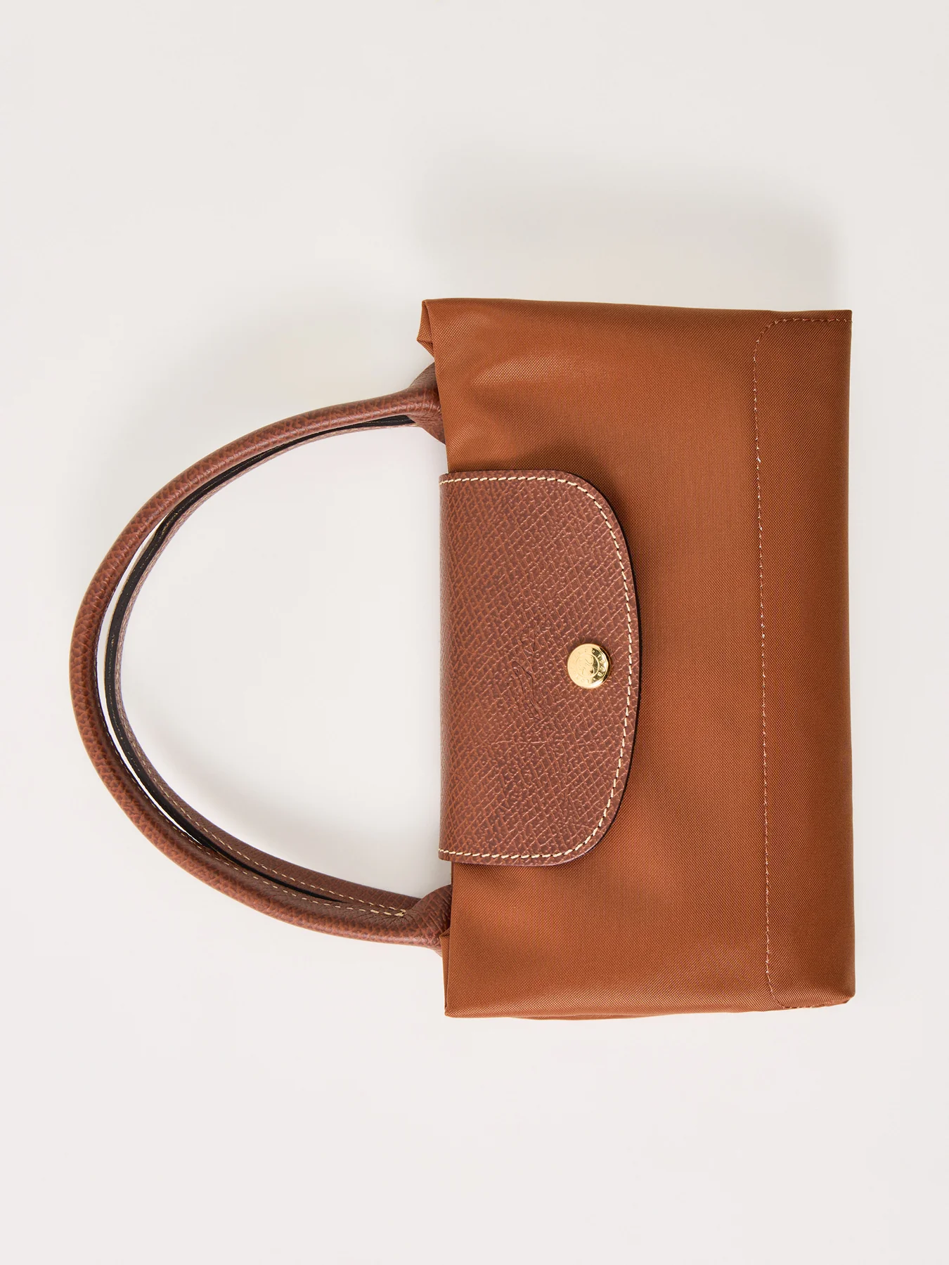 Le Pliage Medium Nylon Handbag Cognac - Image 5