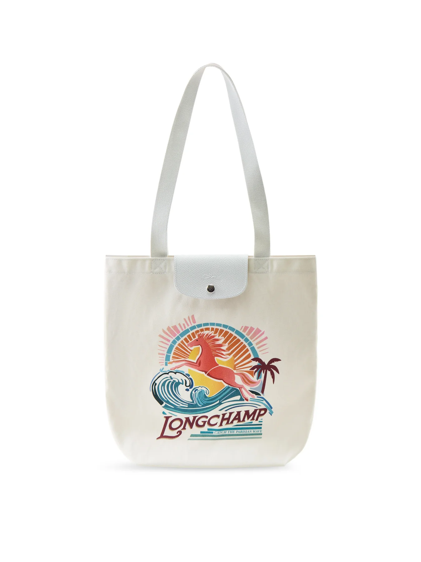 Le Pliage Surf Tote Bag Cream