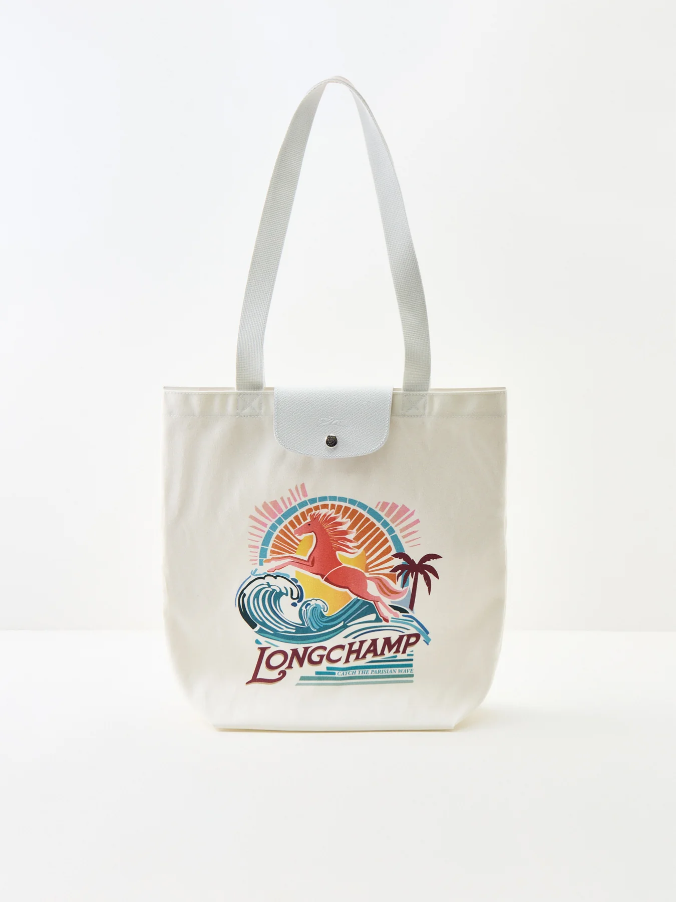 Le Pliage Surf Tote Bag Cream - Image 6
