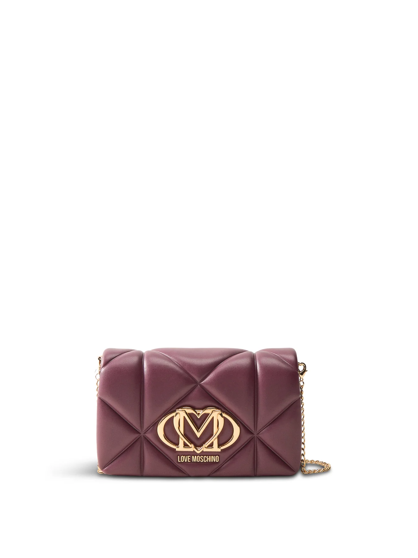 Quilted Chain Crossbody Bag Red