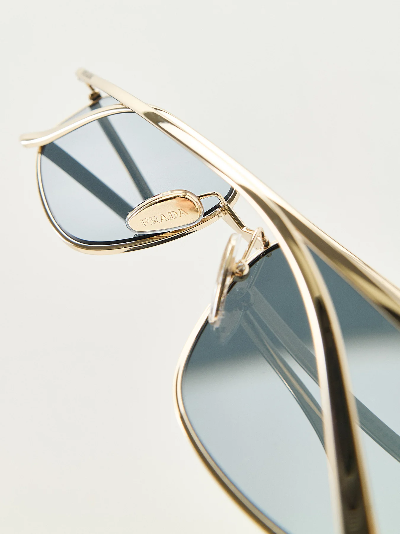 Aviator Metal Sunglasses Gold - Image 3