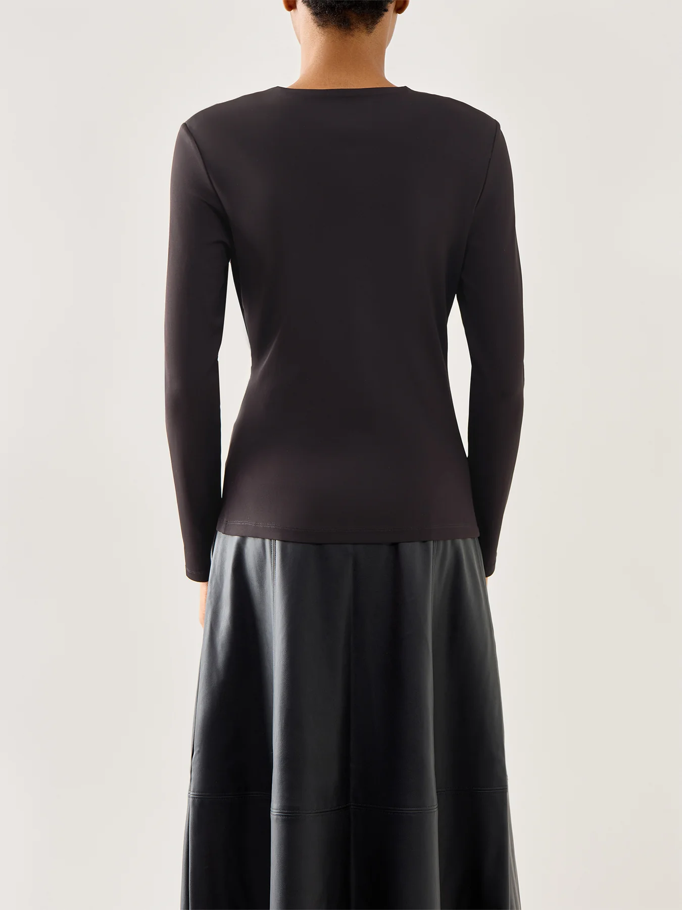 Mailey Jersey Brooch Long Sleeve Top - Image 5
