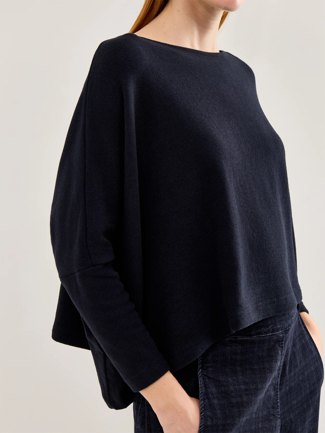 Boat Neck Boxy Swing Knit - Image 3
