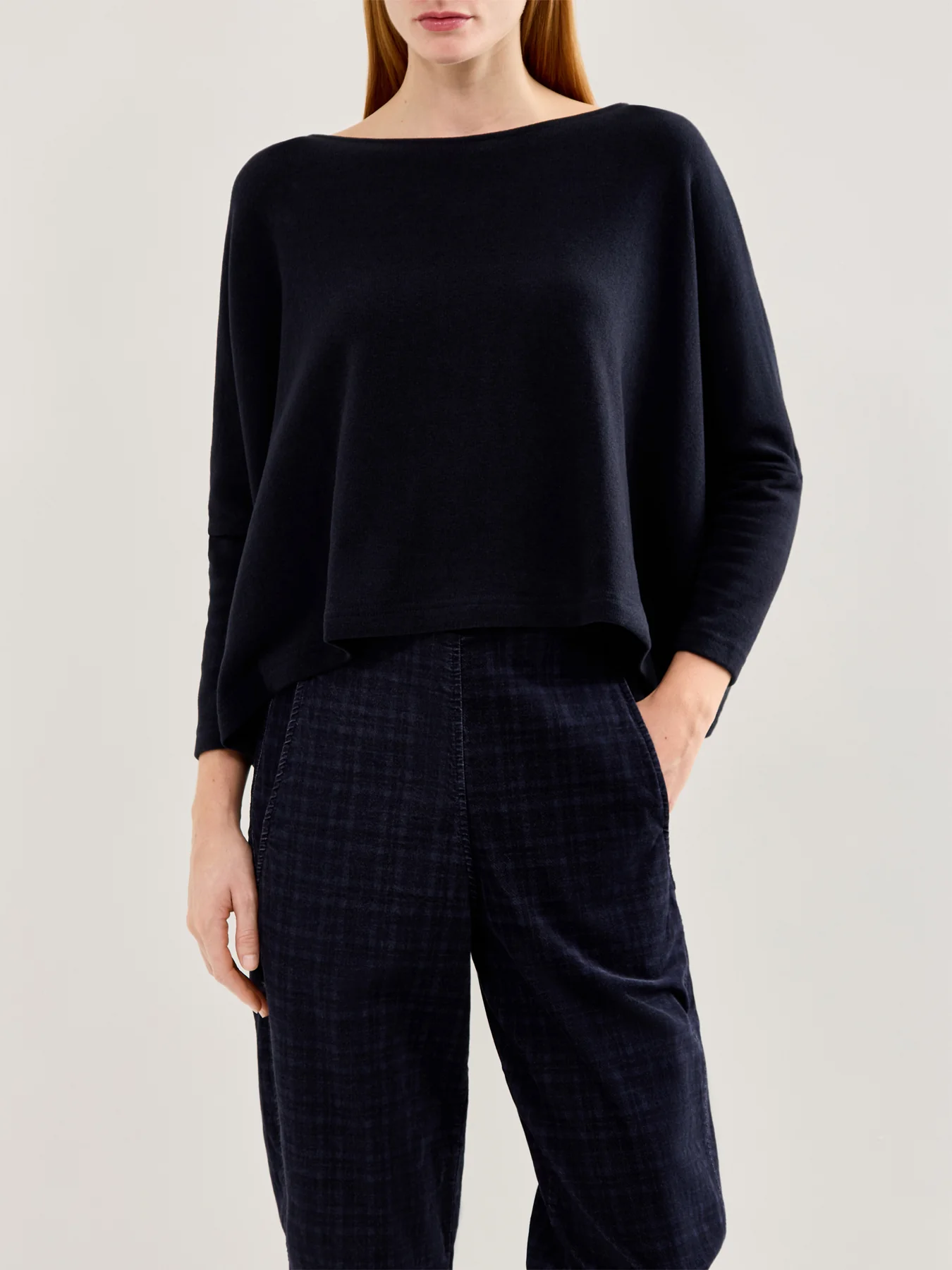 Boat Neck Boxy Swing Knit - Image 4