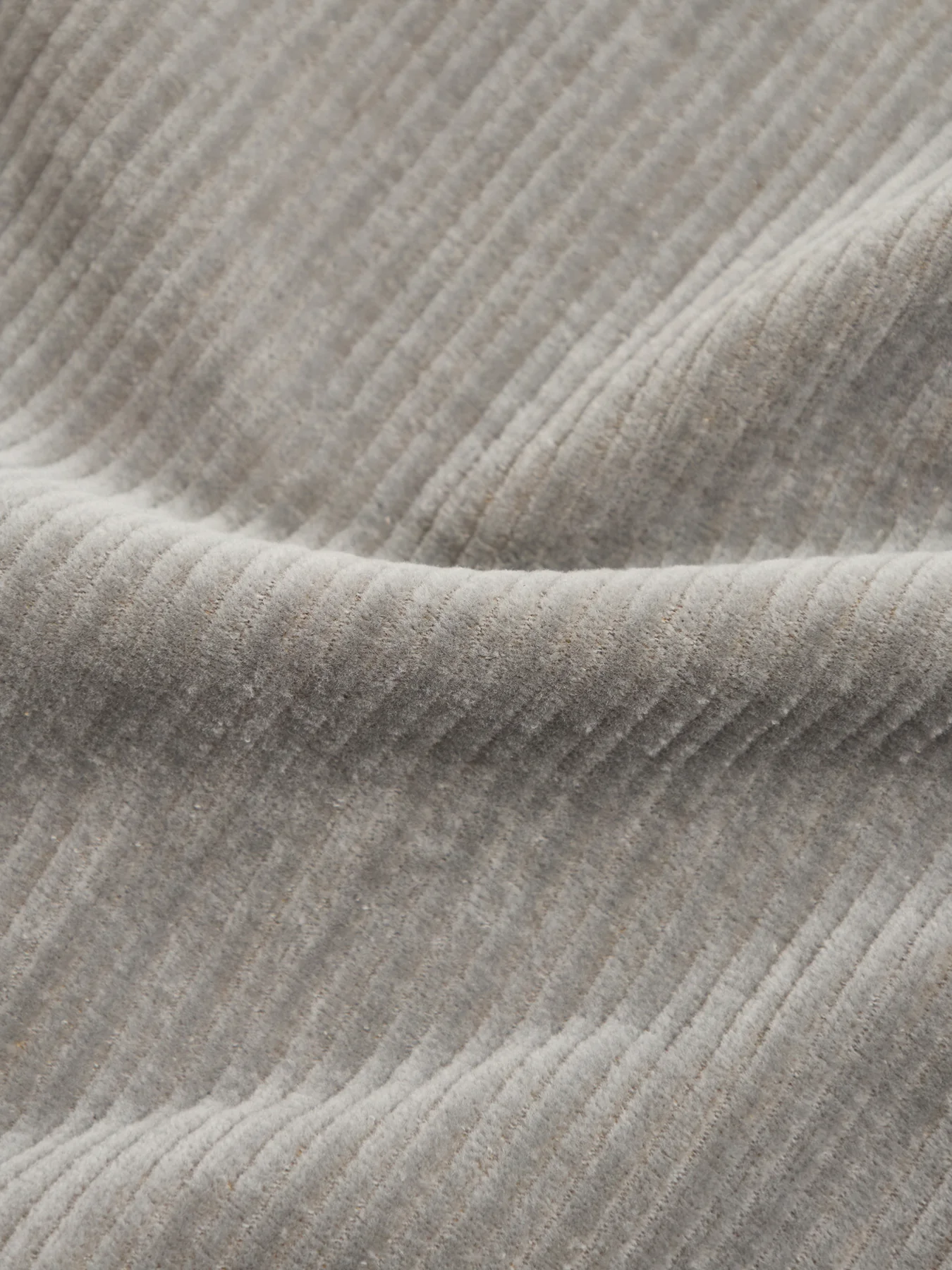 Jumbo Cord Wide Leg Trousers Light Grey - Image 3